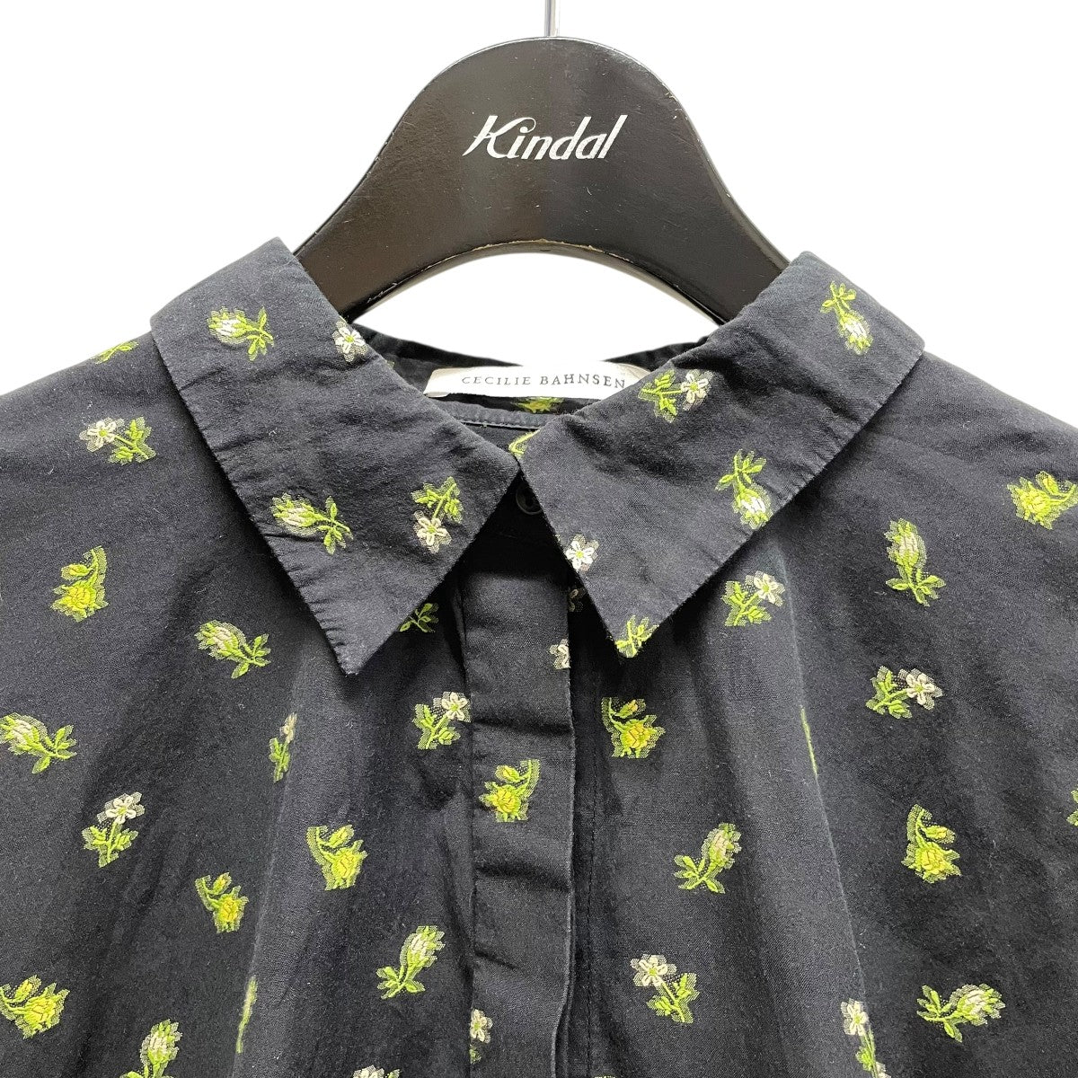 cotton shirt花柄ブラウス