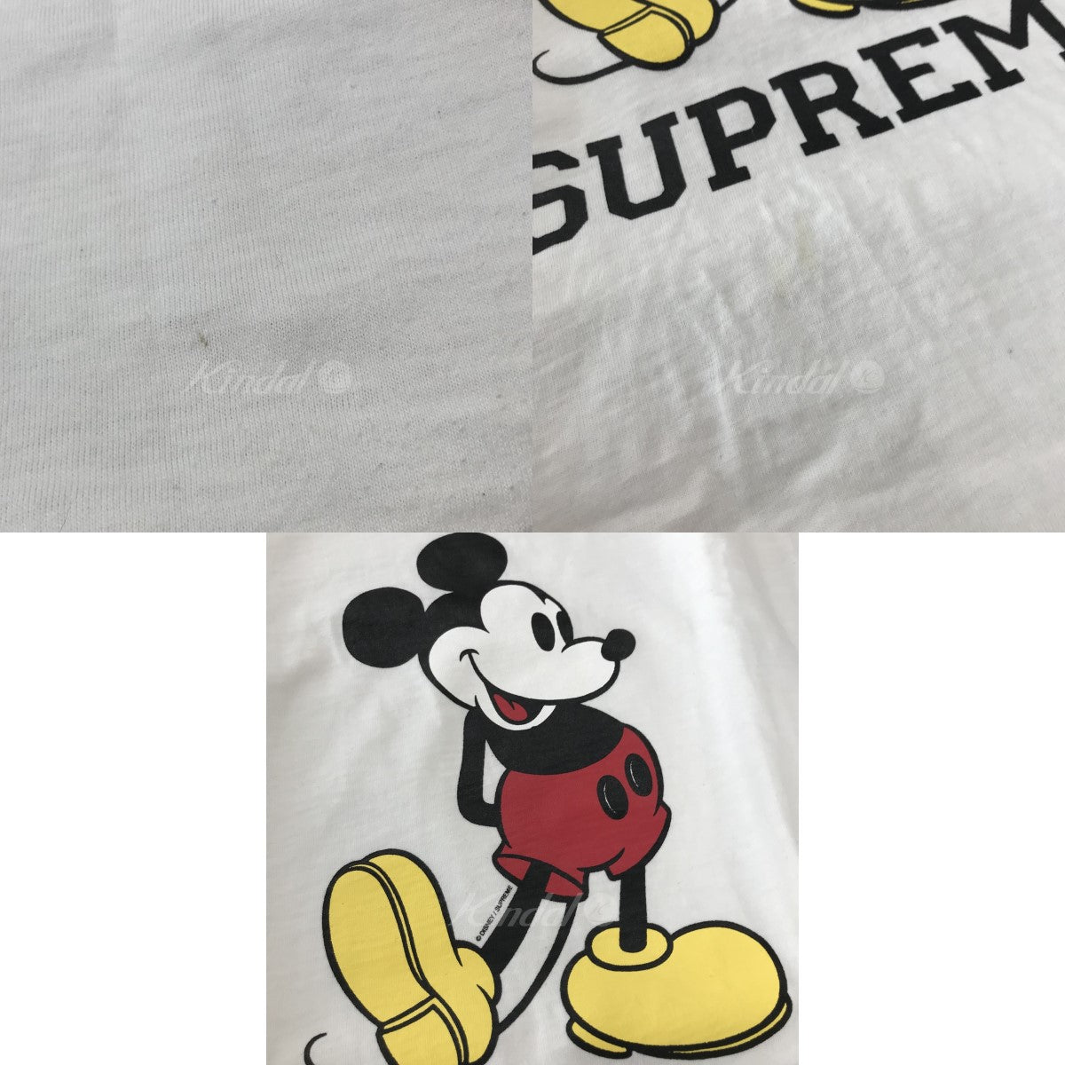 Supreme×DISNEY 09AW「Mickey Mouse Tee」ミッキーマウスTシャツ 