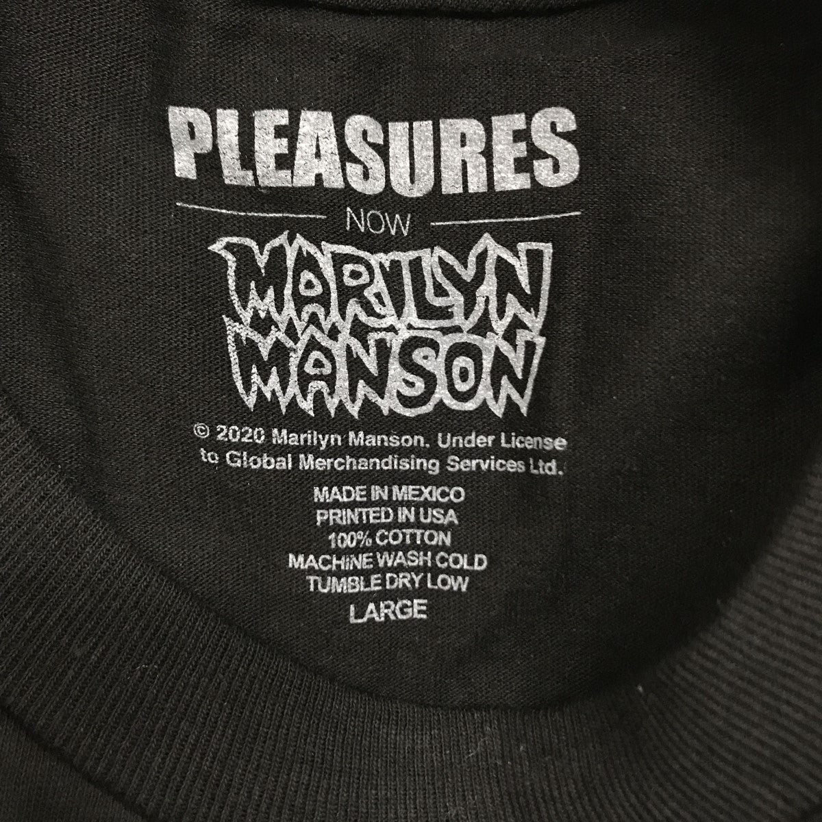 PLEASURES×MARILYN MANSON Suffer T-Shirt プリントTシャツ