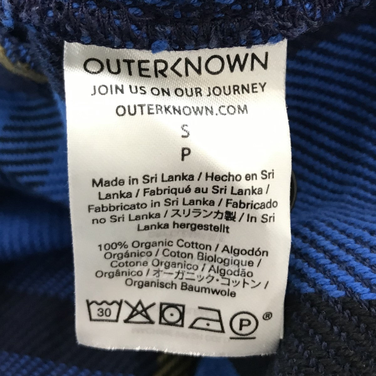 OUTERKNOWN(アウターノウン) ブランケットチェックシャツドレス 01850