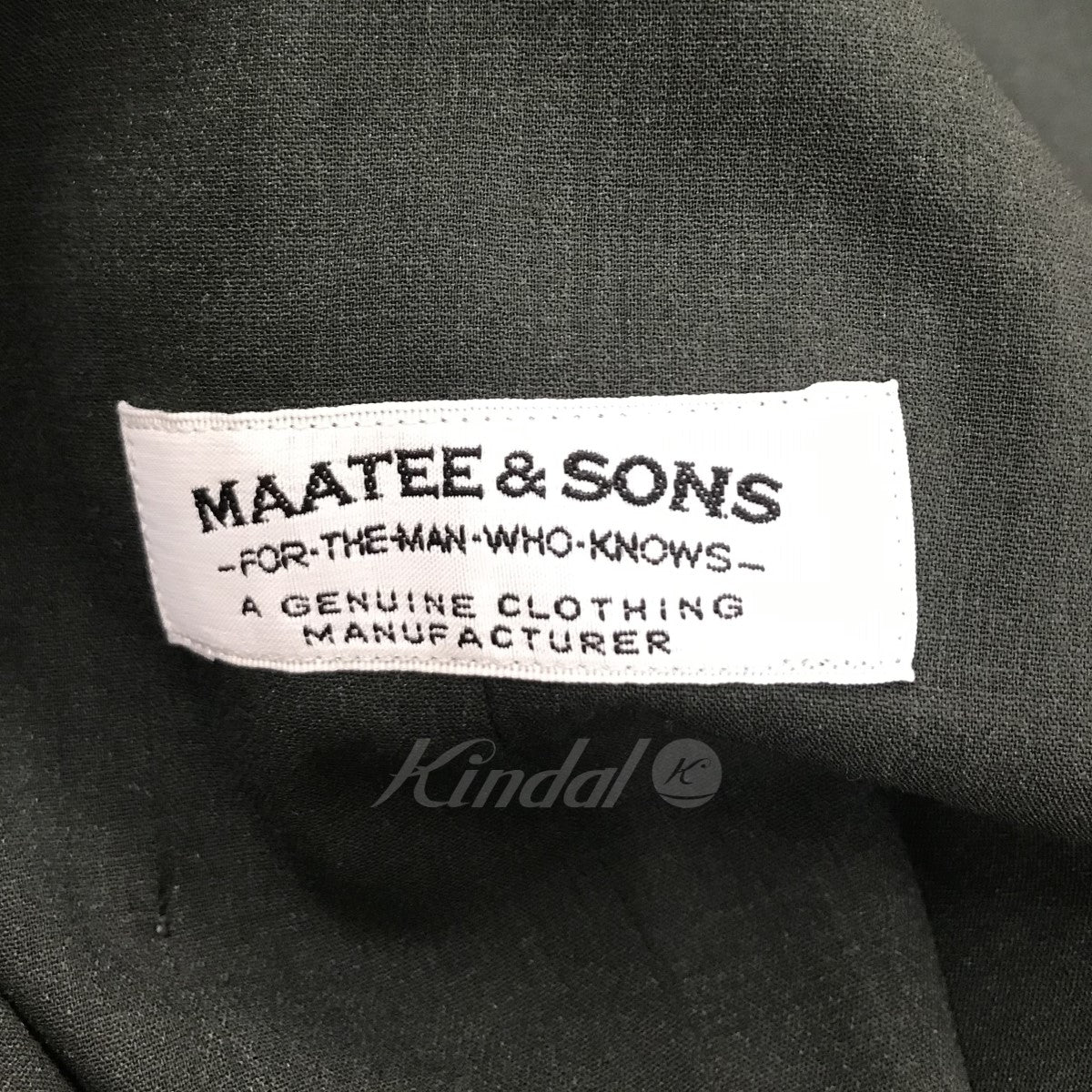 MAATEE&SONS WAGAMAMA別注Tailored Jacket - テーラードジャケット