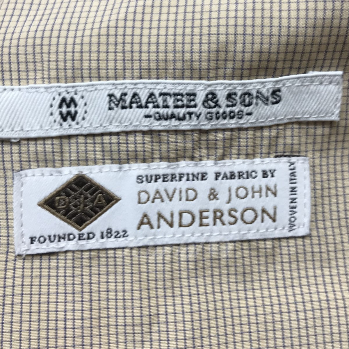 MAATEE＆SONS×David ＆ John Anderson 「FRENCH SHORT JACKET