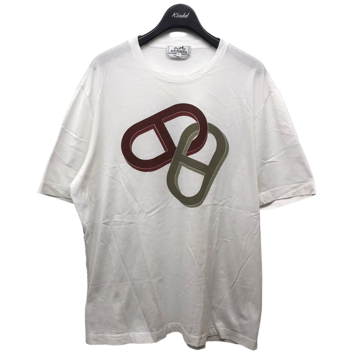 HERMES(エルメス) シェーヌダンクルTシャツ ホワイト サイズ 13 