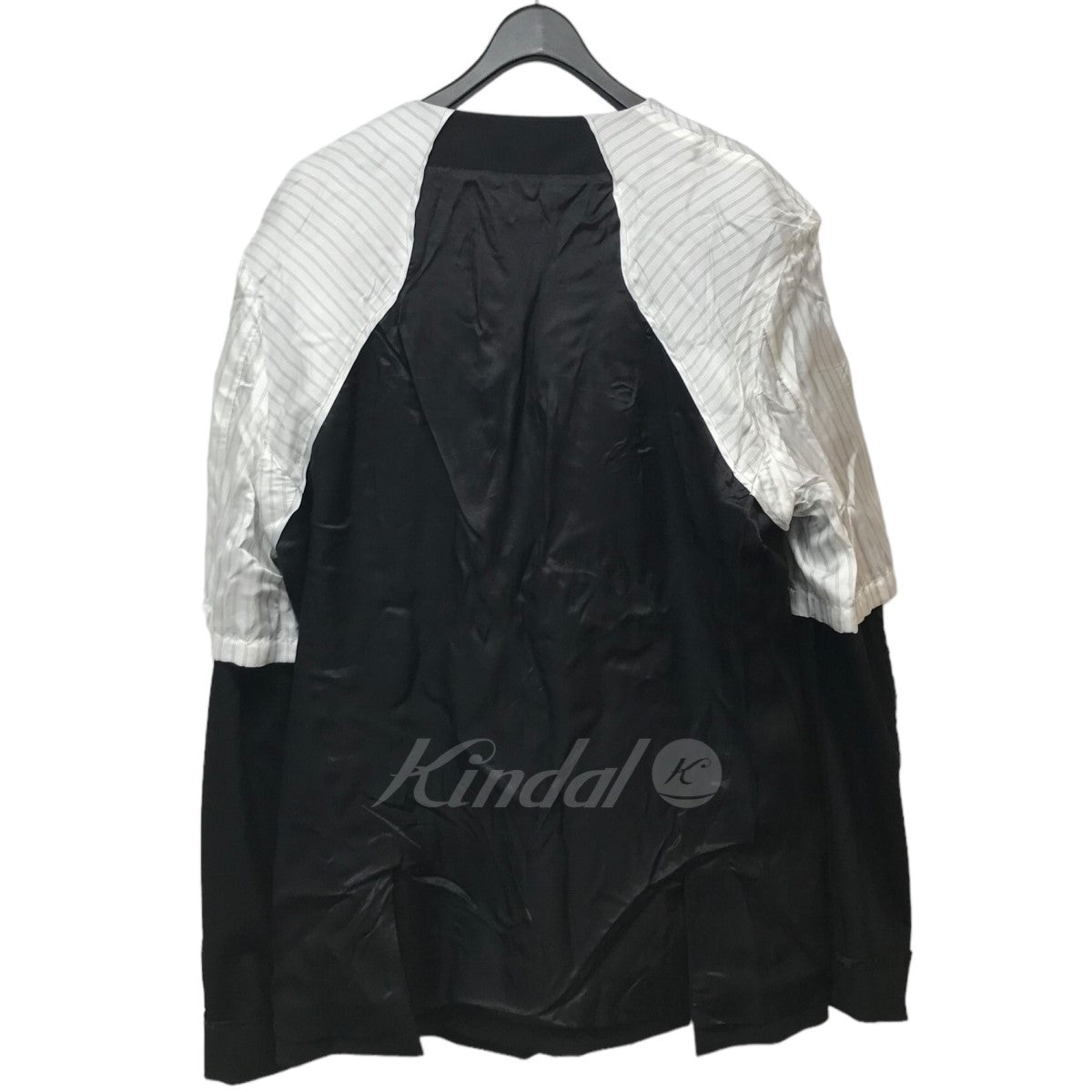 kiko kostadinov(キココスタディノフ) 23SS「ORMA REVERSIBLE BLAZER」リバーシブルブレザージャケット  00142023 ブラック サイズ L｜【公式】カインドオルオンライン ブランド古着・中古通販【kindal】