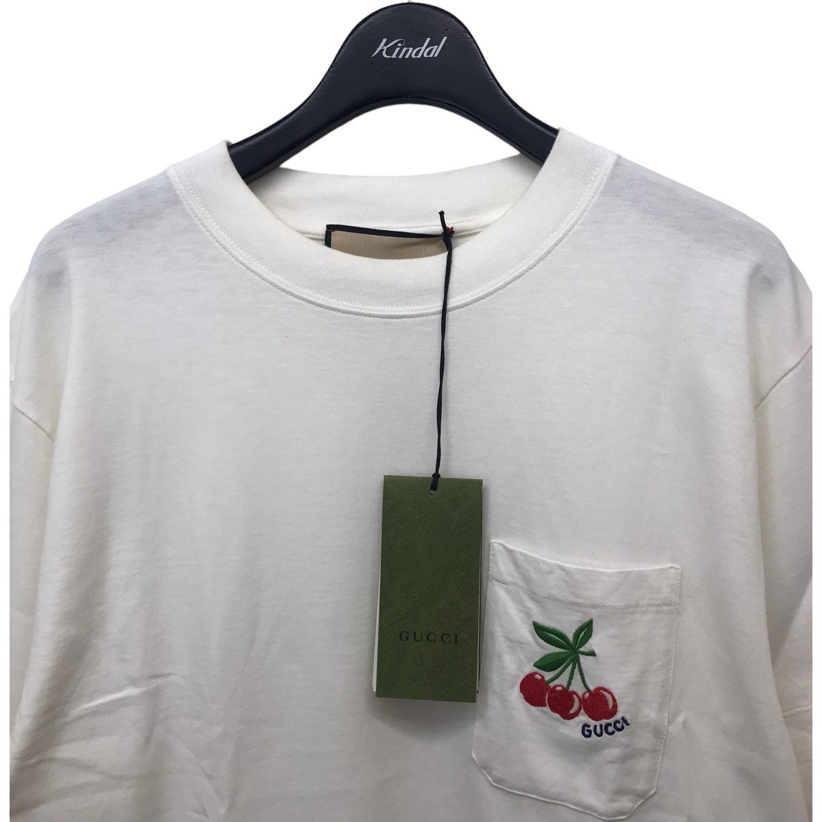 GUCCI(グッチ) エンブロイダリーポケットTシャツ 729690 ホワイト サイズ 16｜【公式】カインドオルオンライン  ブランド古着・中古通販【kindal】