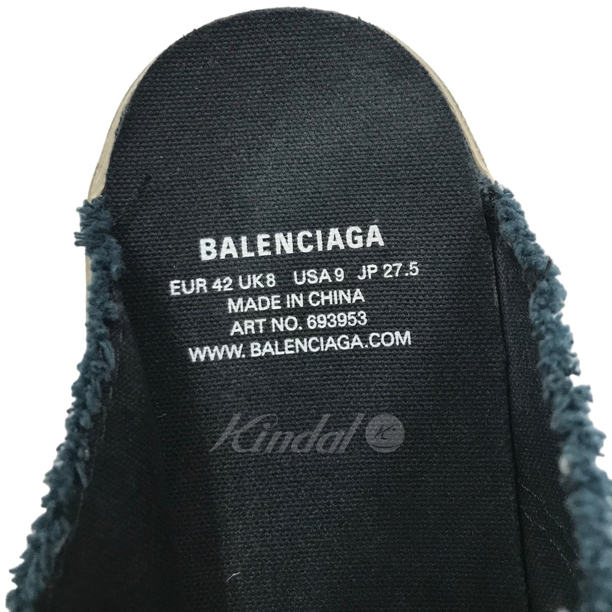 BALENCIAGA(バレンシアガ) デストロイコットンミュールスニーカー