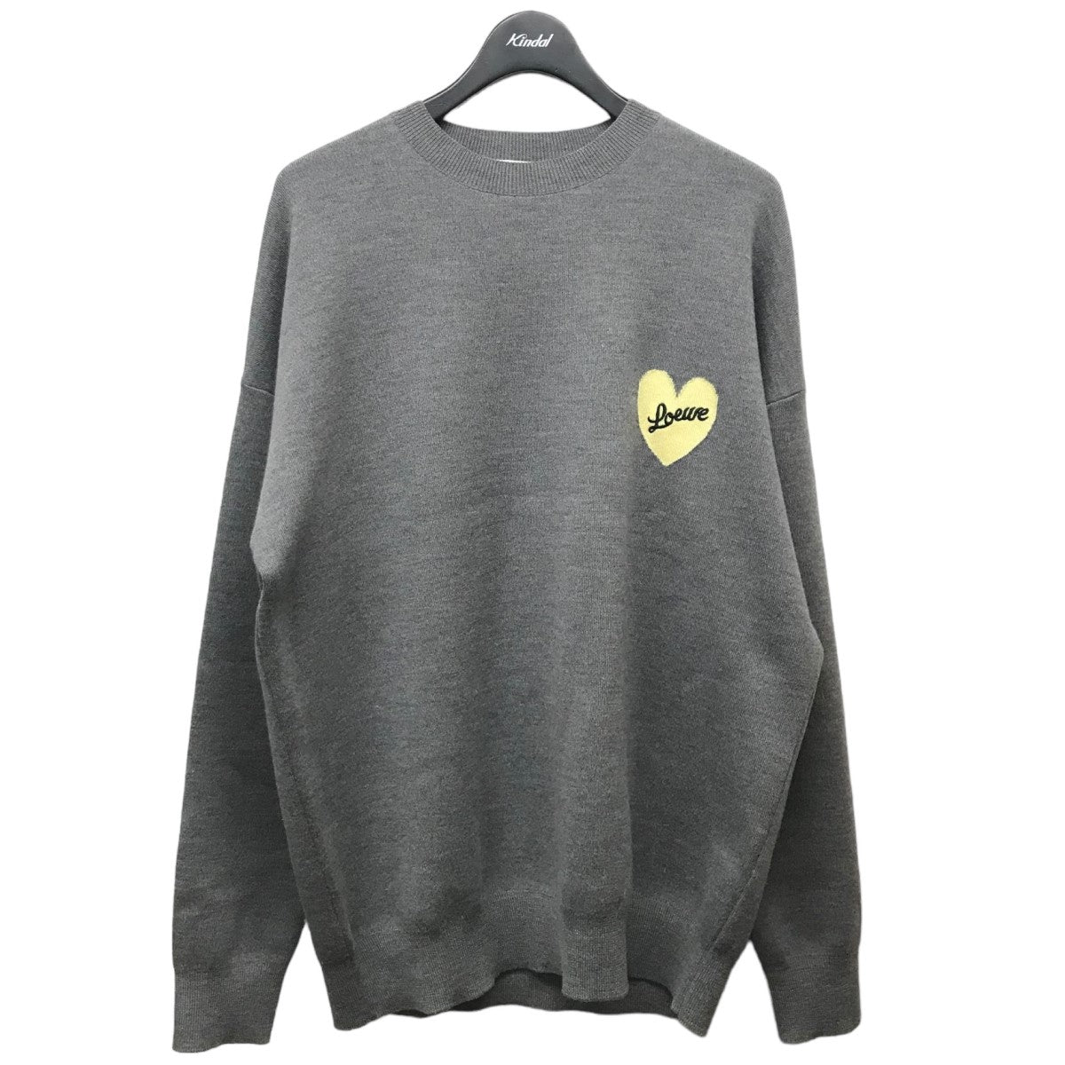 23AW「HEART LOEWE SWEATER」ハートクルーネックニット【値下げ】