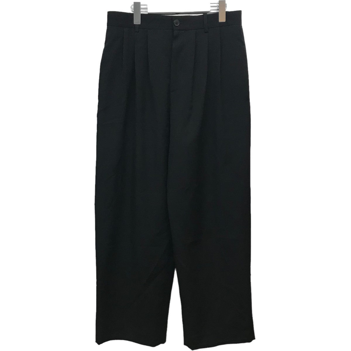 THE ROW(ザ・ロウ) 「Rufos Pants」タックワイドスラックス 7519．W2735 ブラック サイズ  13｜【公式】カインドオルオンライン ブランド古着・中古通販【kindal】