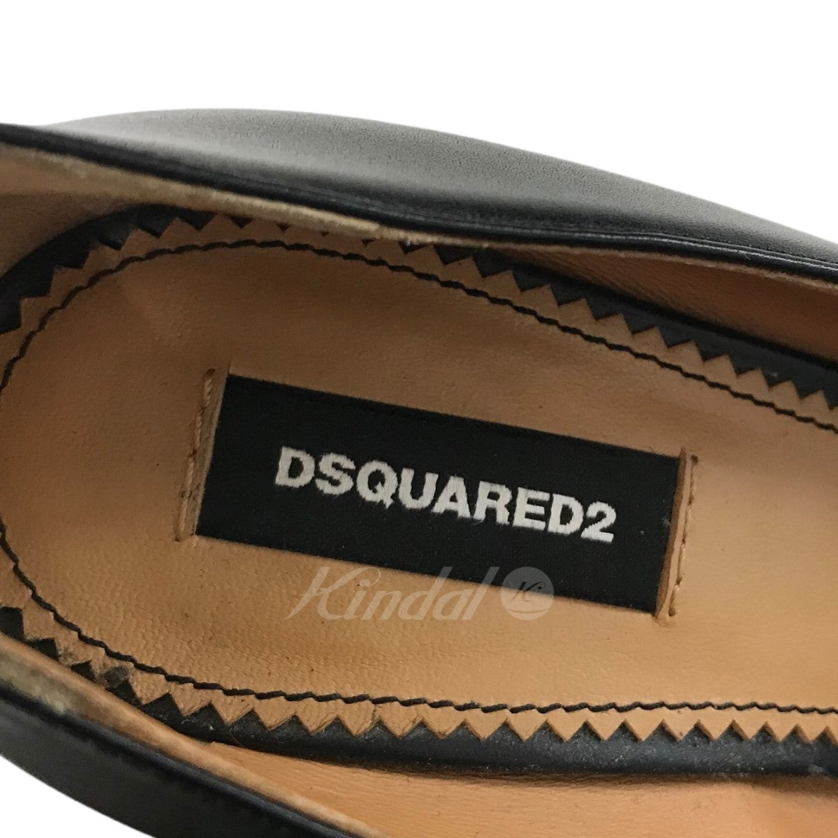 DSQUARED2(ディースクエアード) ロゴヒールパンプス ブラック サイズ 36｜【公式】カインドオルオンライン  ブランド古着・中古通販【kindal】