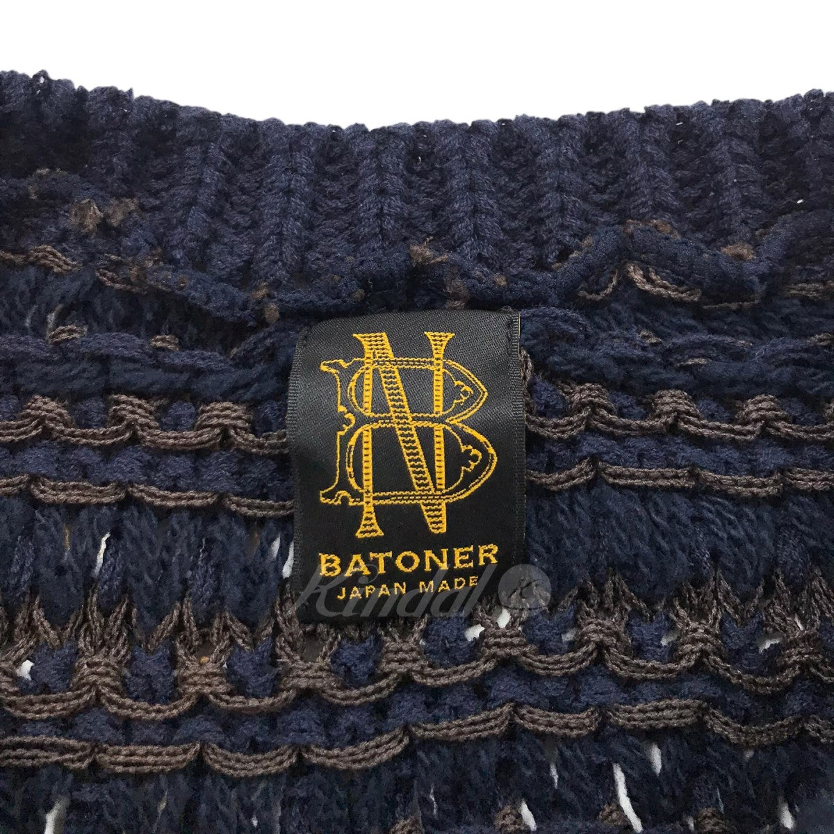 BATONER(バトナー) 「LOW GAUGE MIX YARN CREW NECK」ローゲージ ...