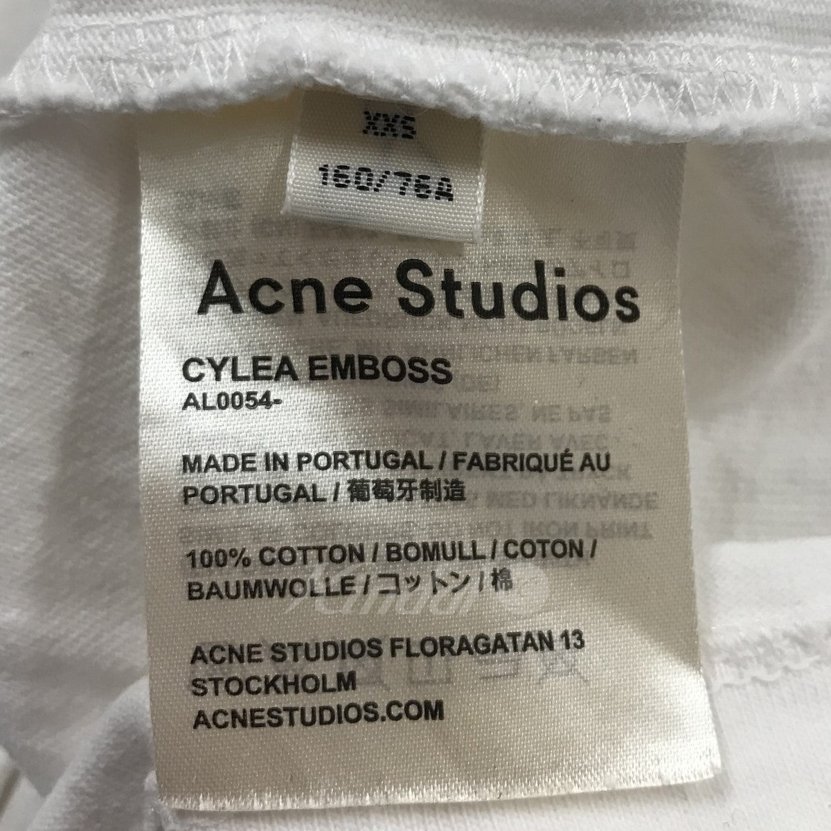 ACNE STUDIOS(アクネストゥディオズ) 「CYLEA EMBOSS」エンボスロゴTシャツ