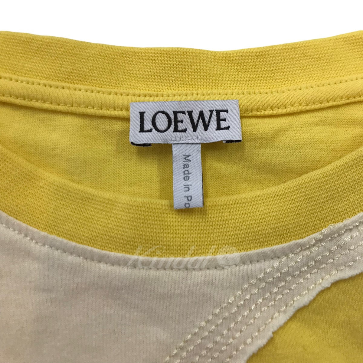 LOEWE(ロエベ) アナグラムステッチアシンメトリーTシャツ