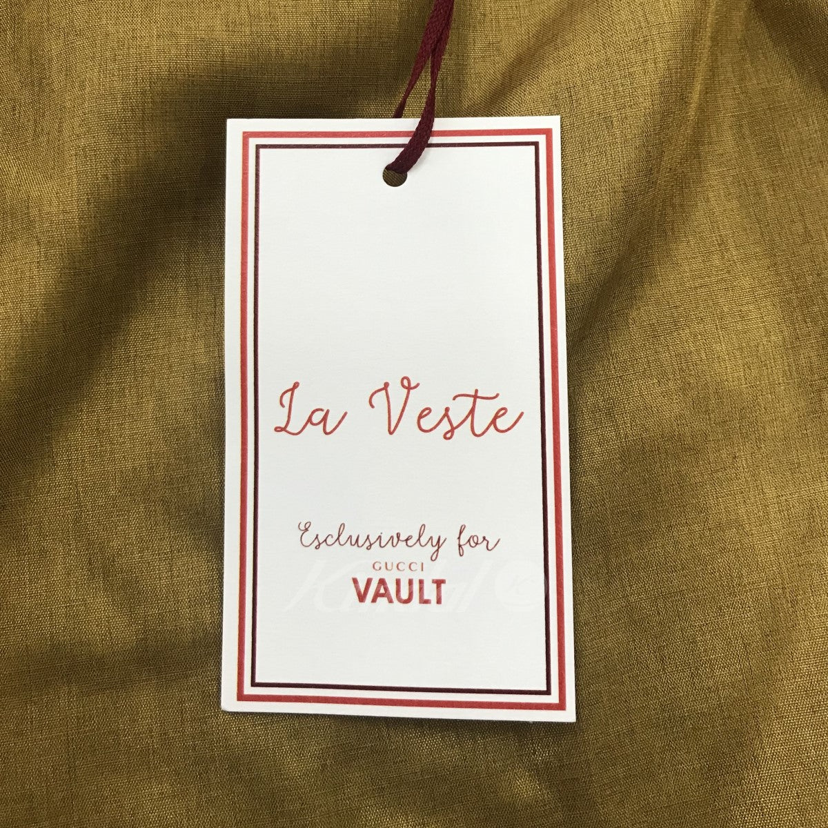 LA VESTE x GUCCI VAULT(ラ ヴェストxグッチヴォールト) 「ELVIS