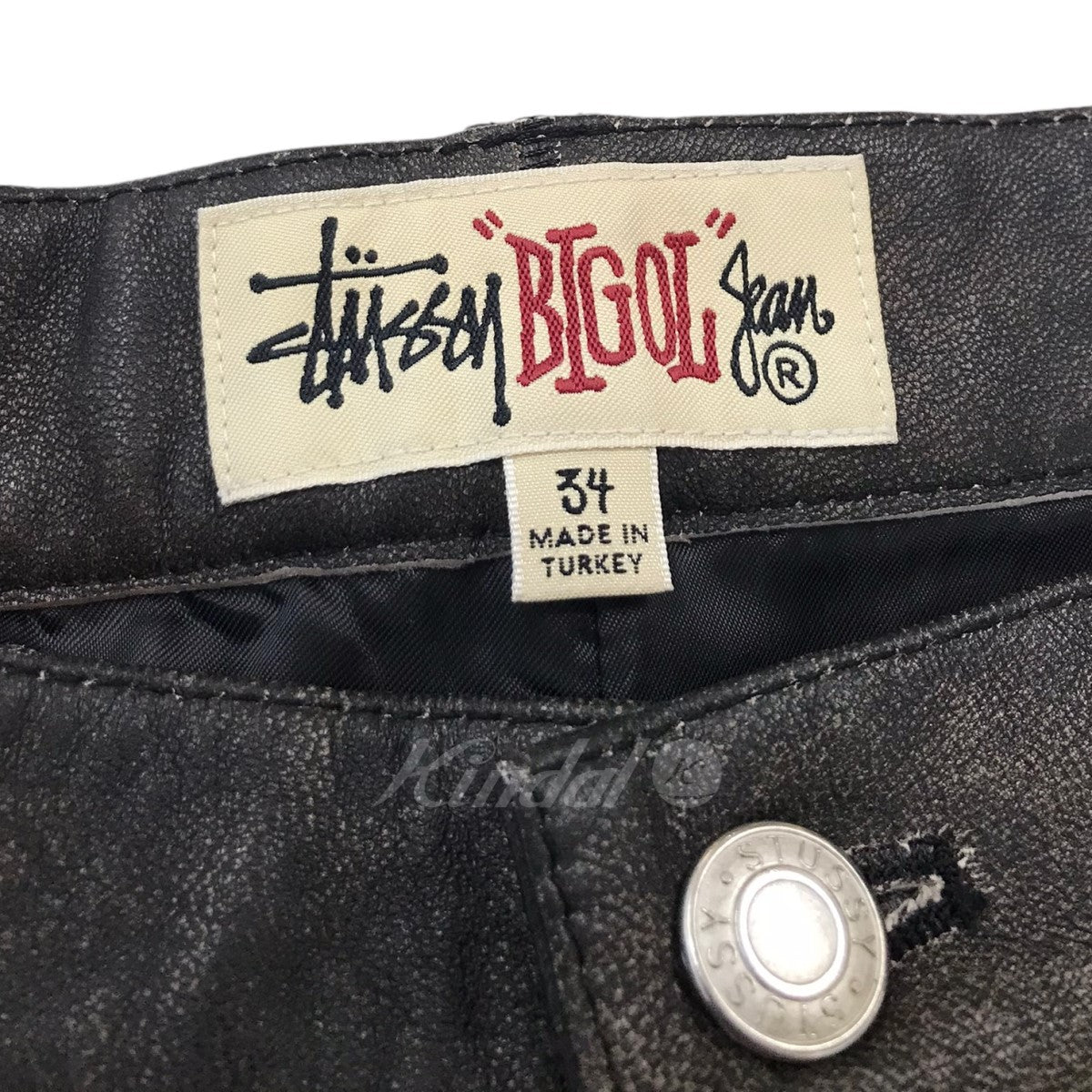 Stussy(ステューシー) 24SS「BIG OL’ JEAN STONEWASHED LEATHER」レザーパンツ