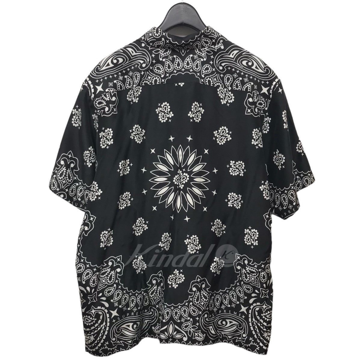 SUPREME(シュプリーム) 21SS「Bandana Silk S／S Shirt」バンダナシルクシャツ ブラック サイズ  14｜【公式】カインドオルオンライン ブランド古着・中古通販【kindal】