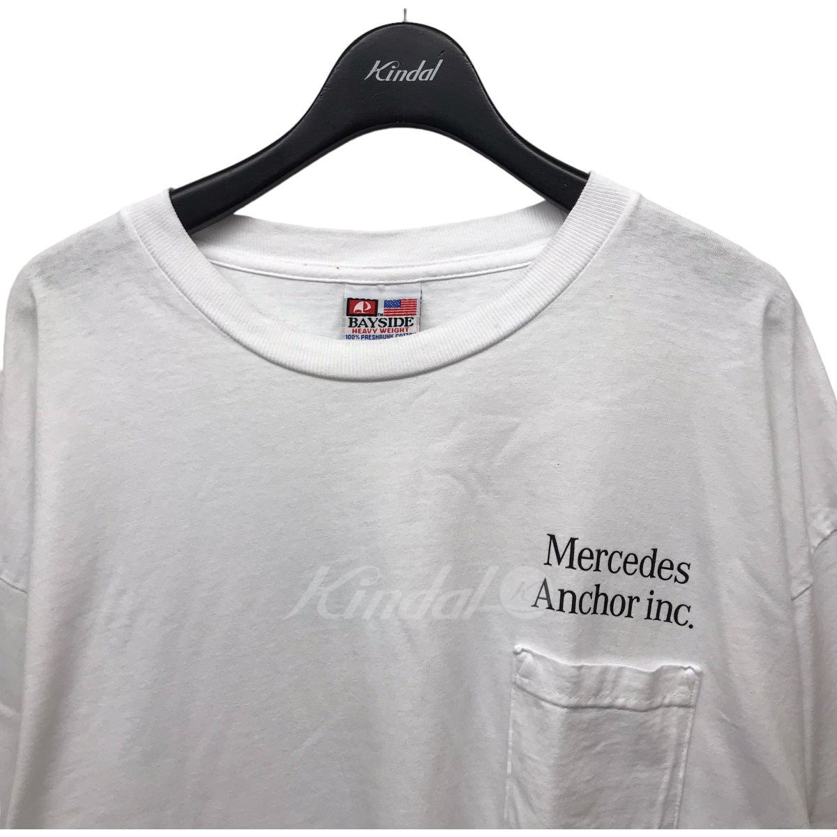 Mercedes Anchor inc．(メルセデスアンカーインク) 「Pocket Tee」ロゴプリントポケットTシャツ