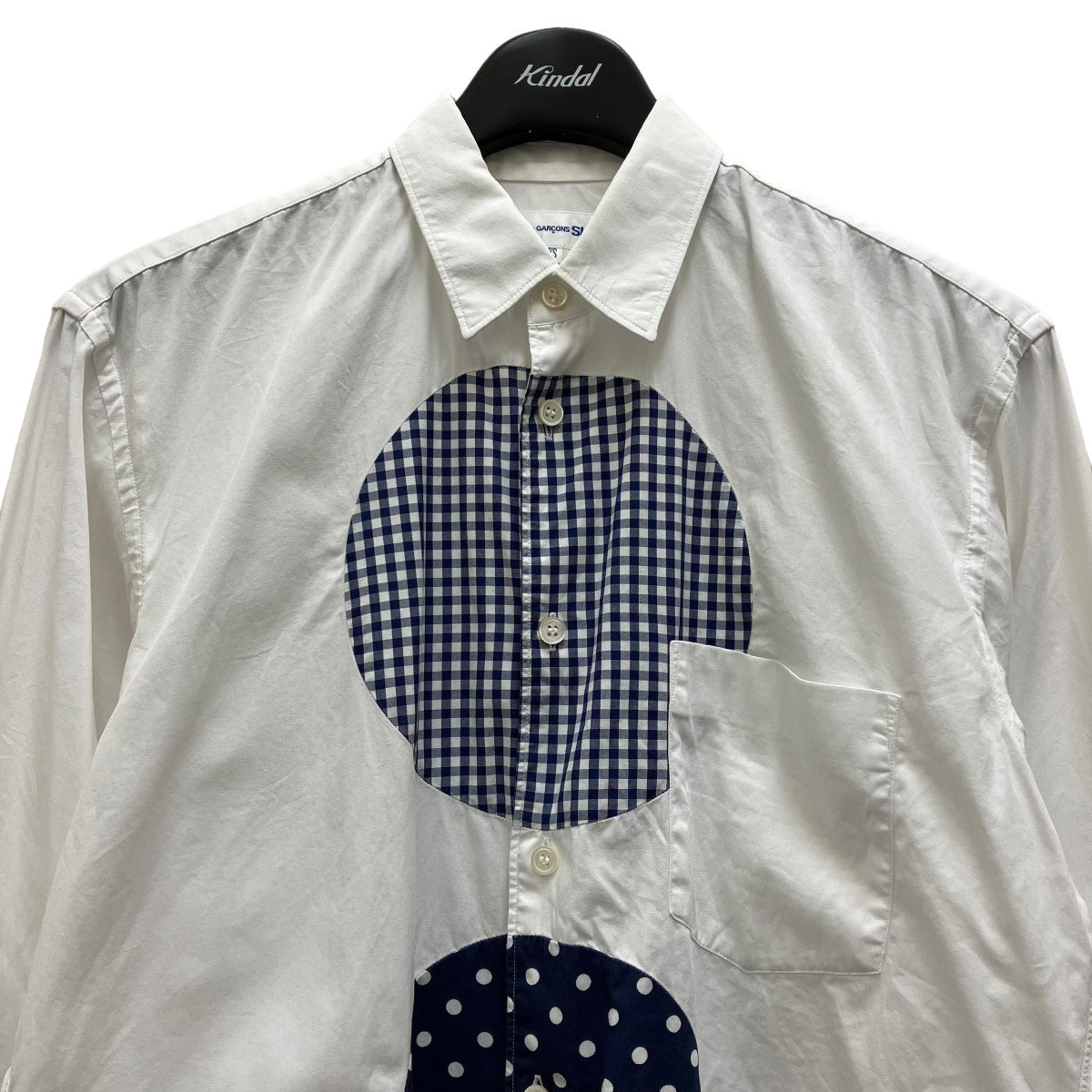 COMME des GARCONS SHIRT(コムデギャルソンシャツ) ドットデザインパッチワークシャツ