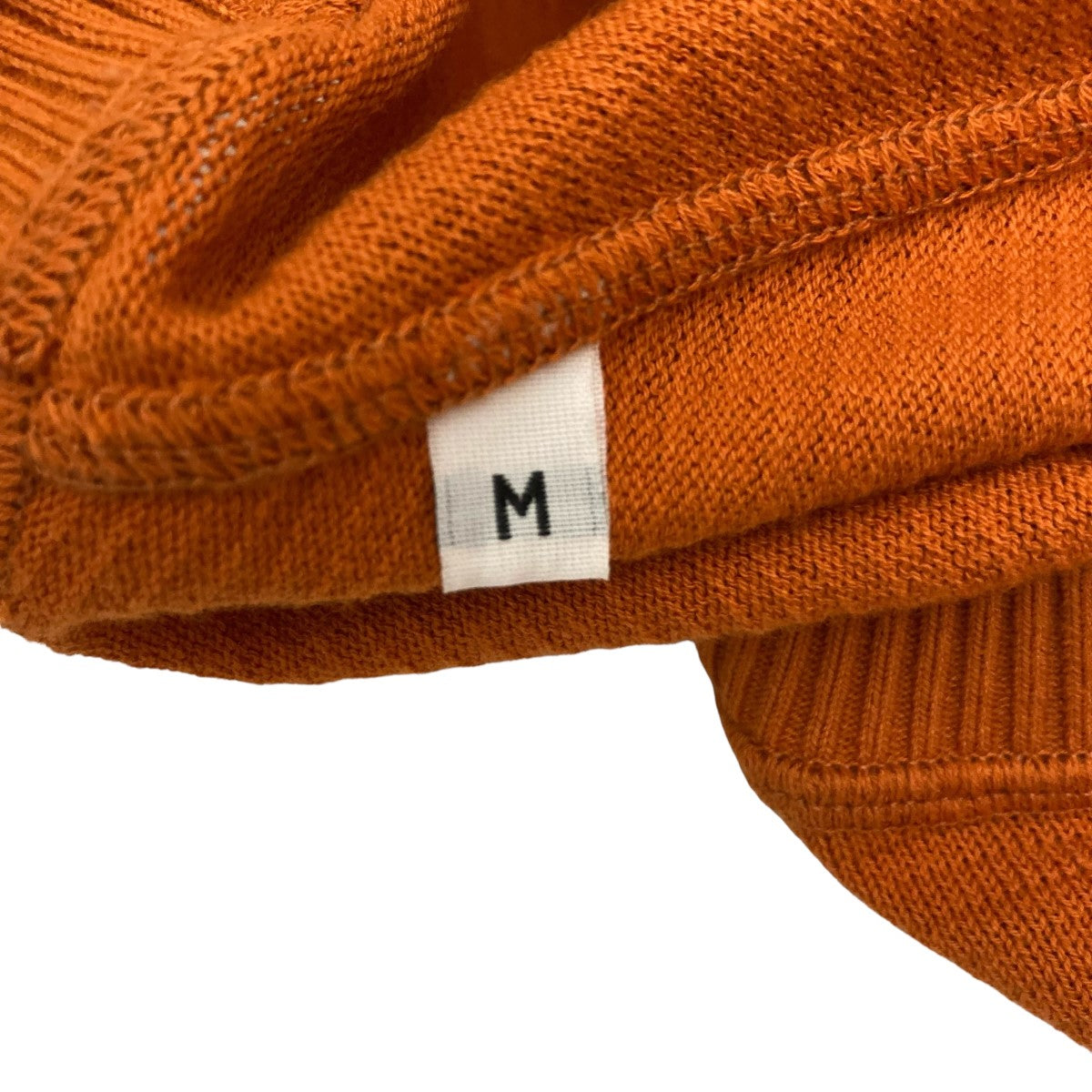 AMI ALEXANDRE Mattiussi(アミアレクサンドルマテュッシ) コットンサマーニットE17K08.002 オレンジ サイズ:M メンズ ニット・セーター・カーディガン 中古・古着