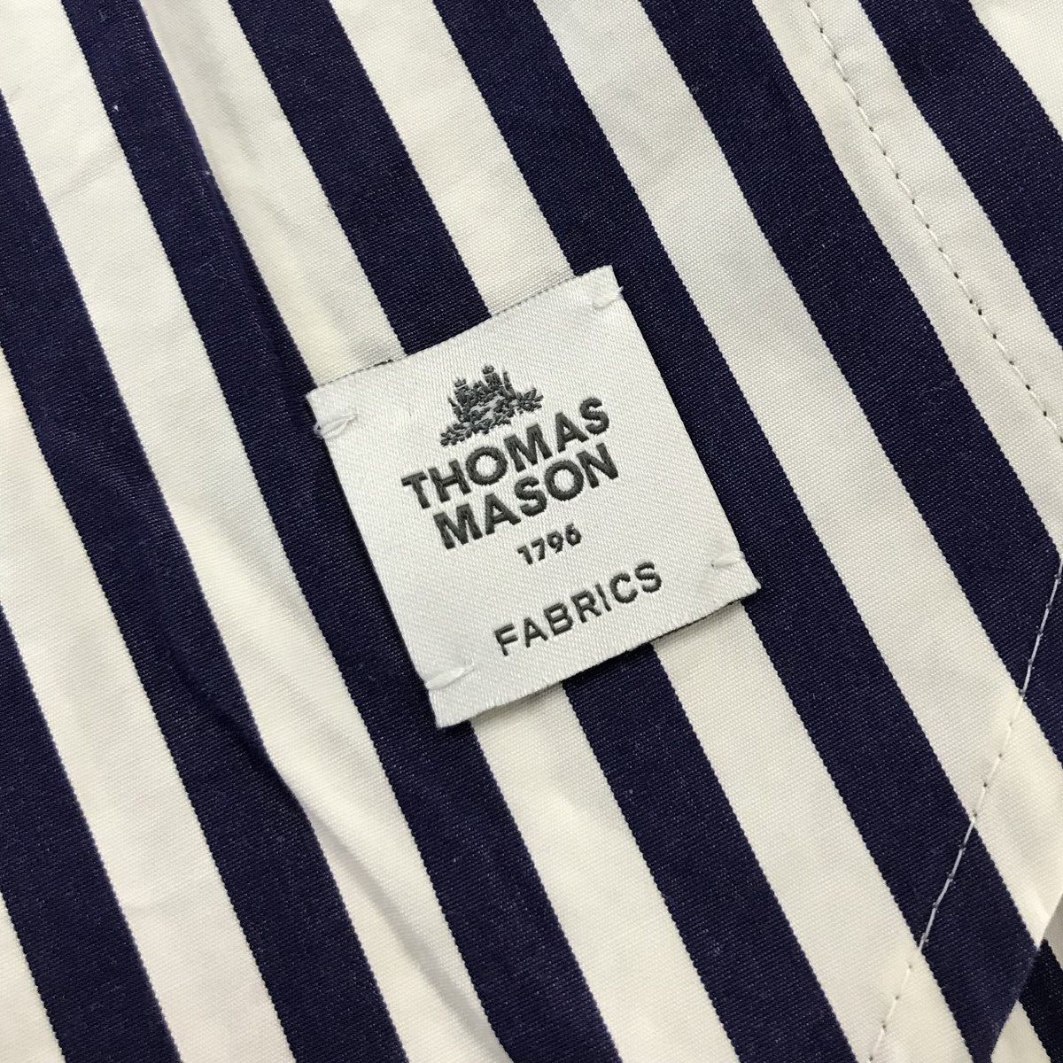sacai×THOMAS MASON(サカイ×トーマス メイソン) 23SS「Thomas Mason Cotton Poplin L S  Shirt」 ストライプコットンポプリンシャツ 23-03038M