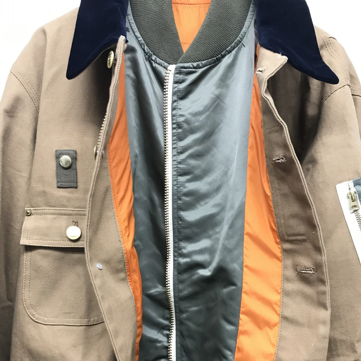 sacai×CARHARTT WIP 「CanvasxMA-1 JK」 キャンバス×MA-1
