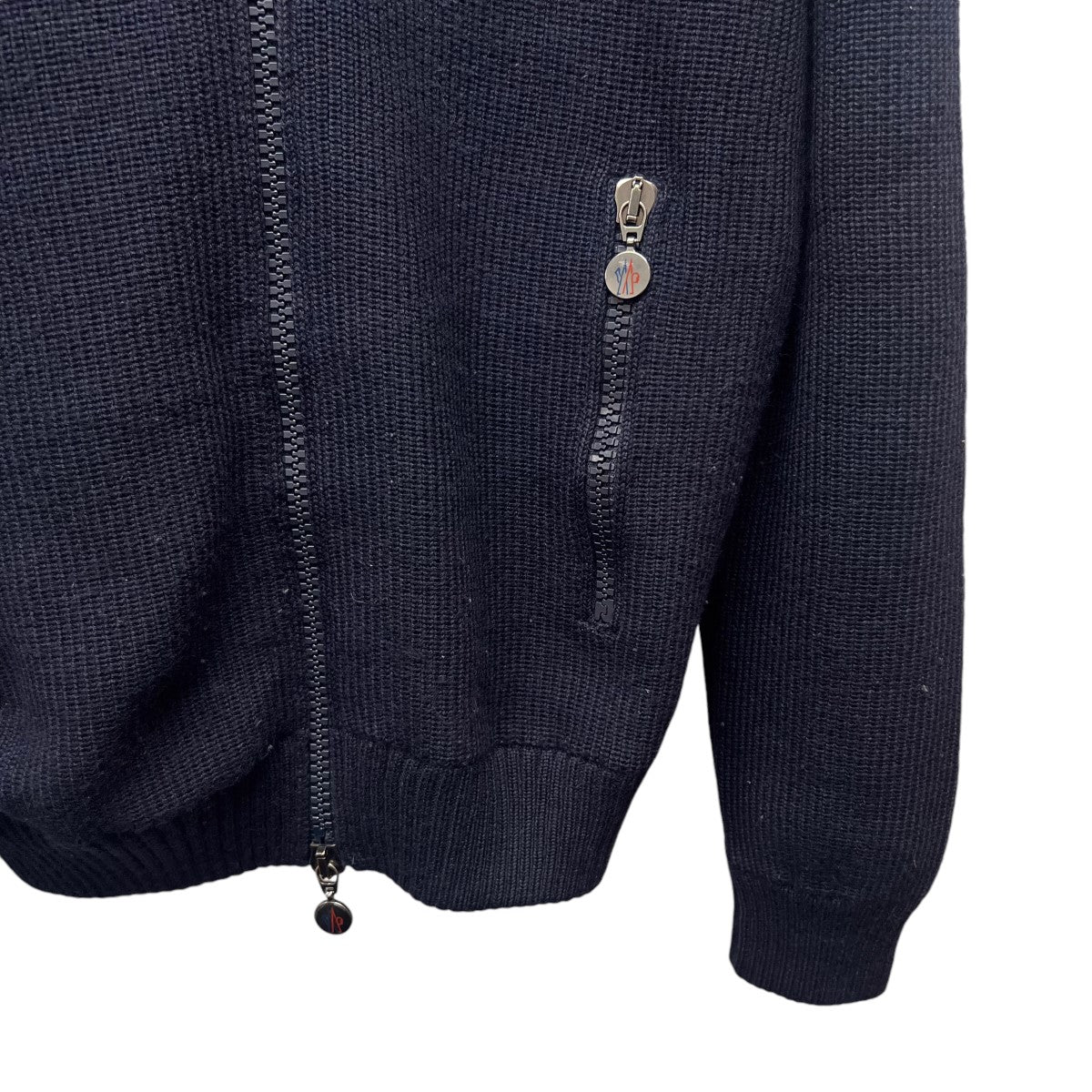 MONCLER(モンクレール) MAGLIONE TRICOT CARDIGANフードダウン切替カーディガンSCOM1300075  SCOM1300075 ネイビー サイズ XXL｜【公式】カインドオルオンライン ブランド古着・中古通販【kindal】