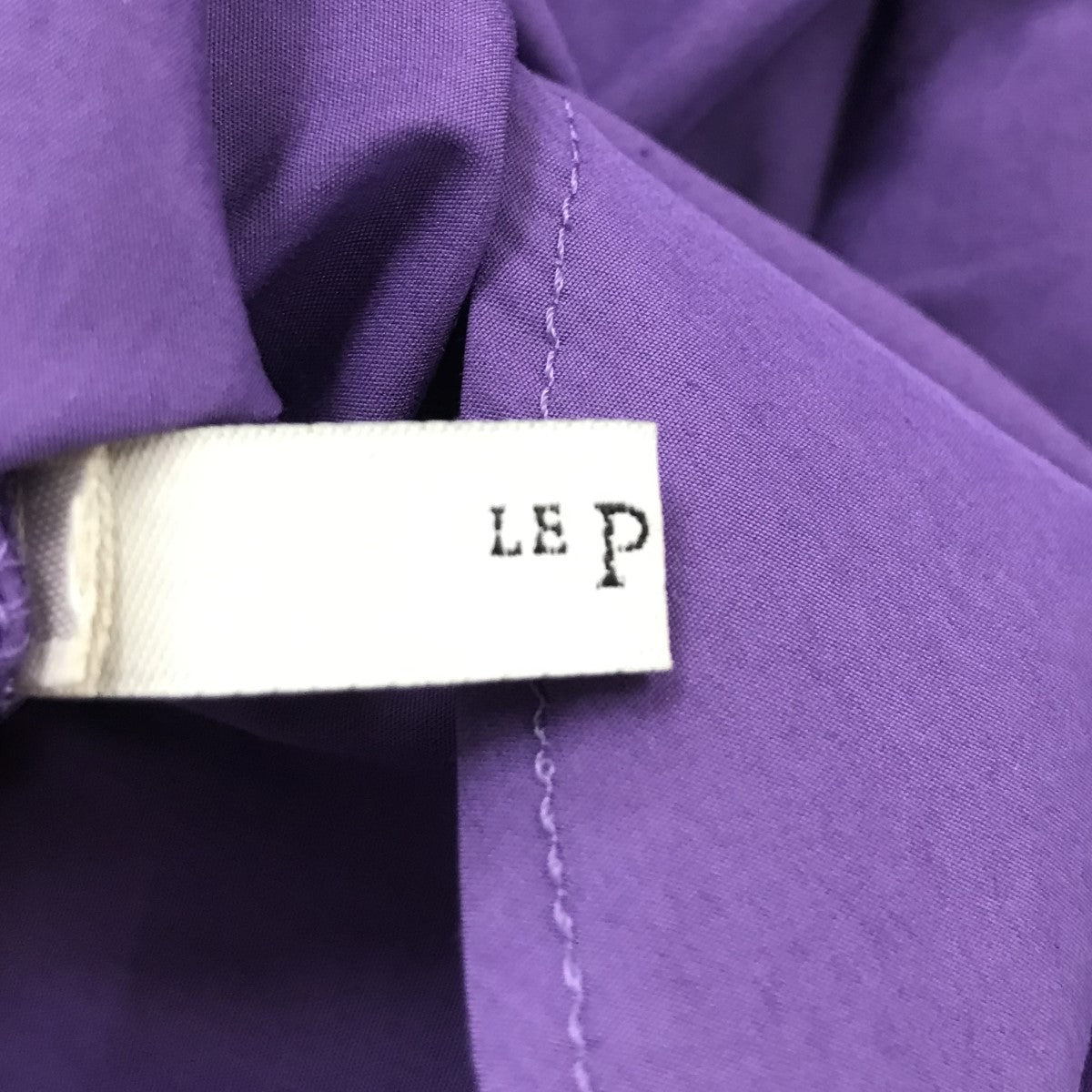【値下げ】LE PHIL タイプライターギャザースリーブブラウス 534-3110501 パープル サイズ：F (代官山店) LE PHIL(ルフィル) タイプライターギャザースリーブブラウス534