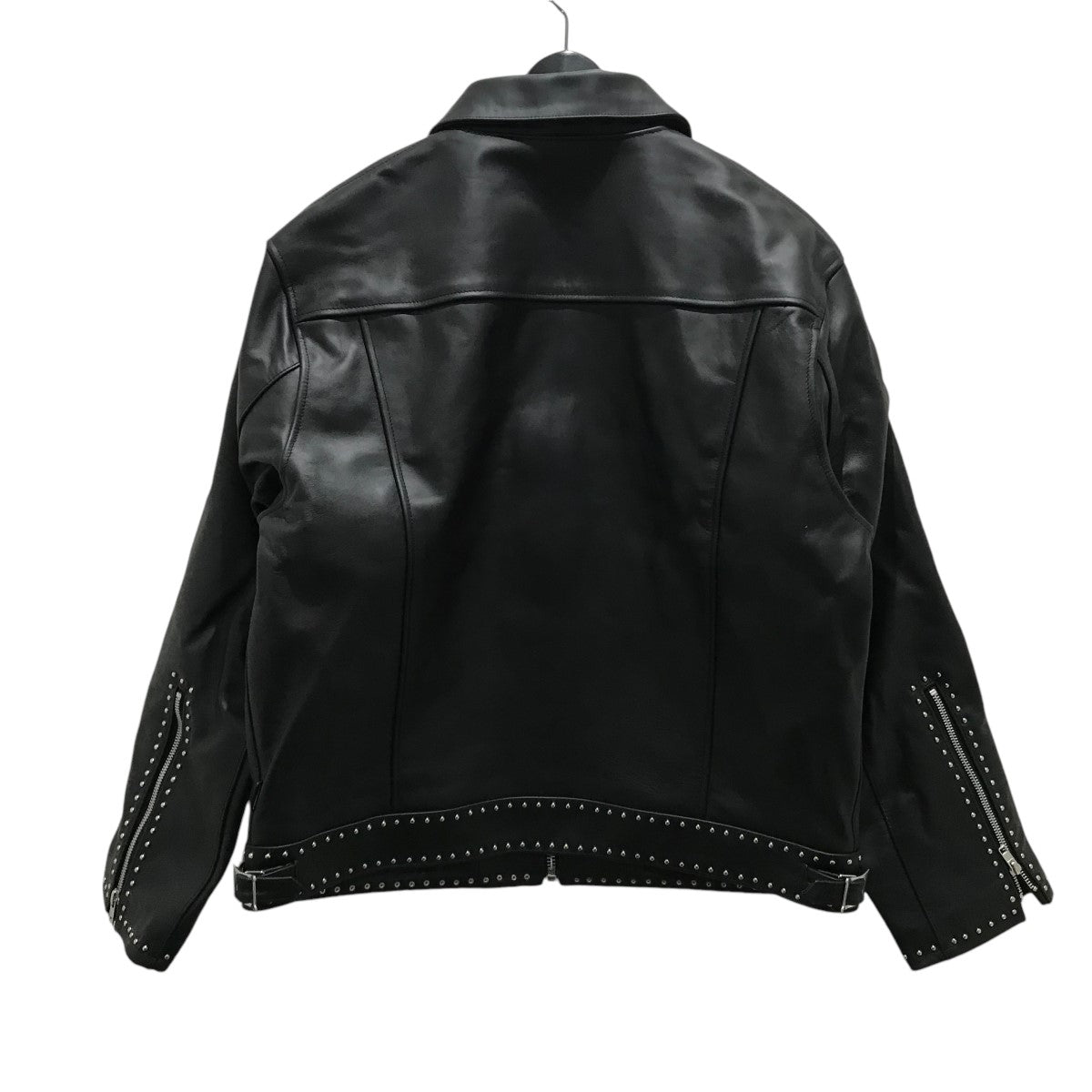 23AWSTUDS SINGLE LEATHER JACKETスタッズシングルレザージャケット232SZNH-JKM07