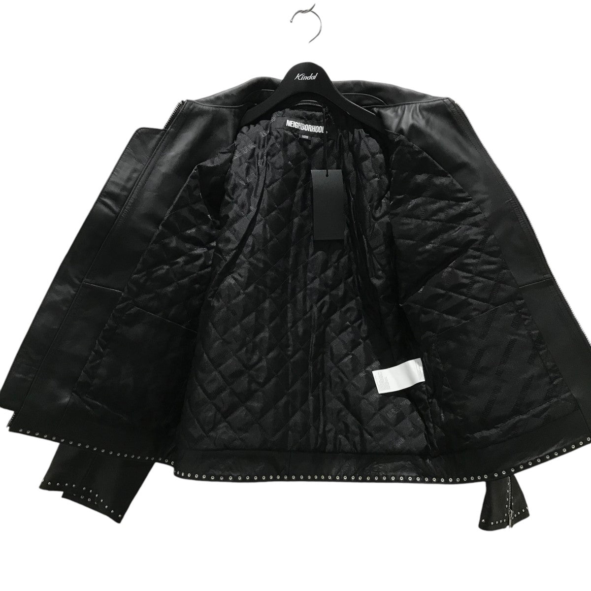 NEIGHBORHOOD(ネイバーフッド) 23AWSTUDS SINGLE LEATHER JACKETスタッズシングルレザージャケット232SZNH-JKM07  232SZNH-JKM07 ブラック サイズ L｜【公式】カインドオルオンライン ブランド古着・中古通販【kindal】