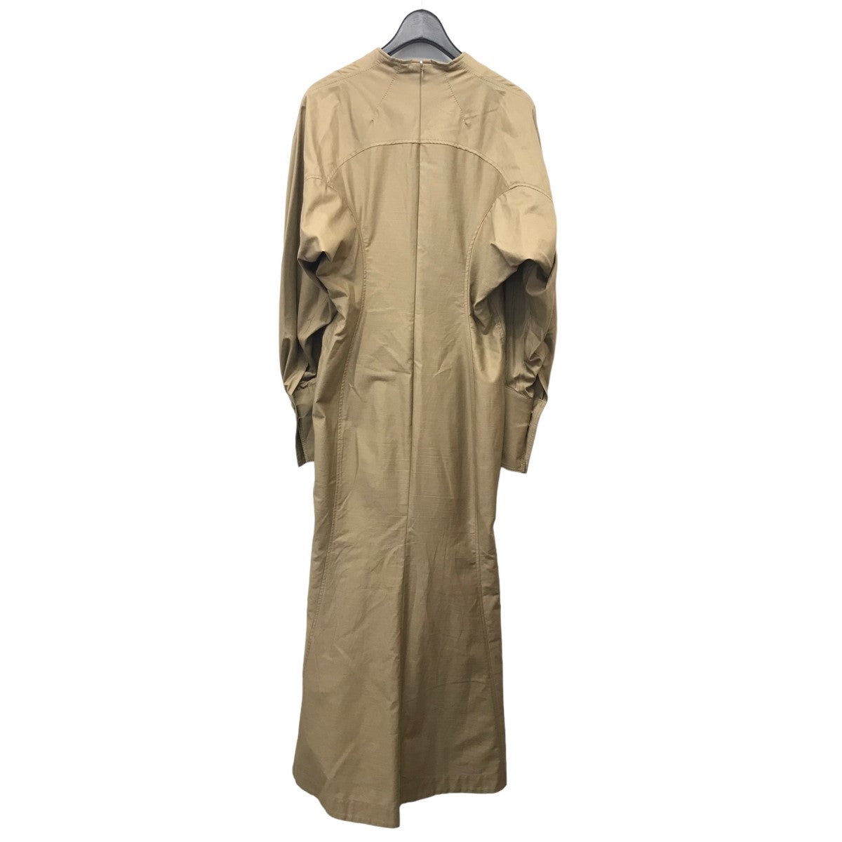 mame kurogouchi(マメクロゴウチ) 「Military Cotton Deep Neck Dress」  ミリタリーコットンディープネックドレス MM22PS-DR712