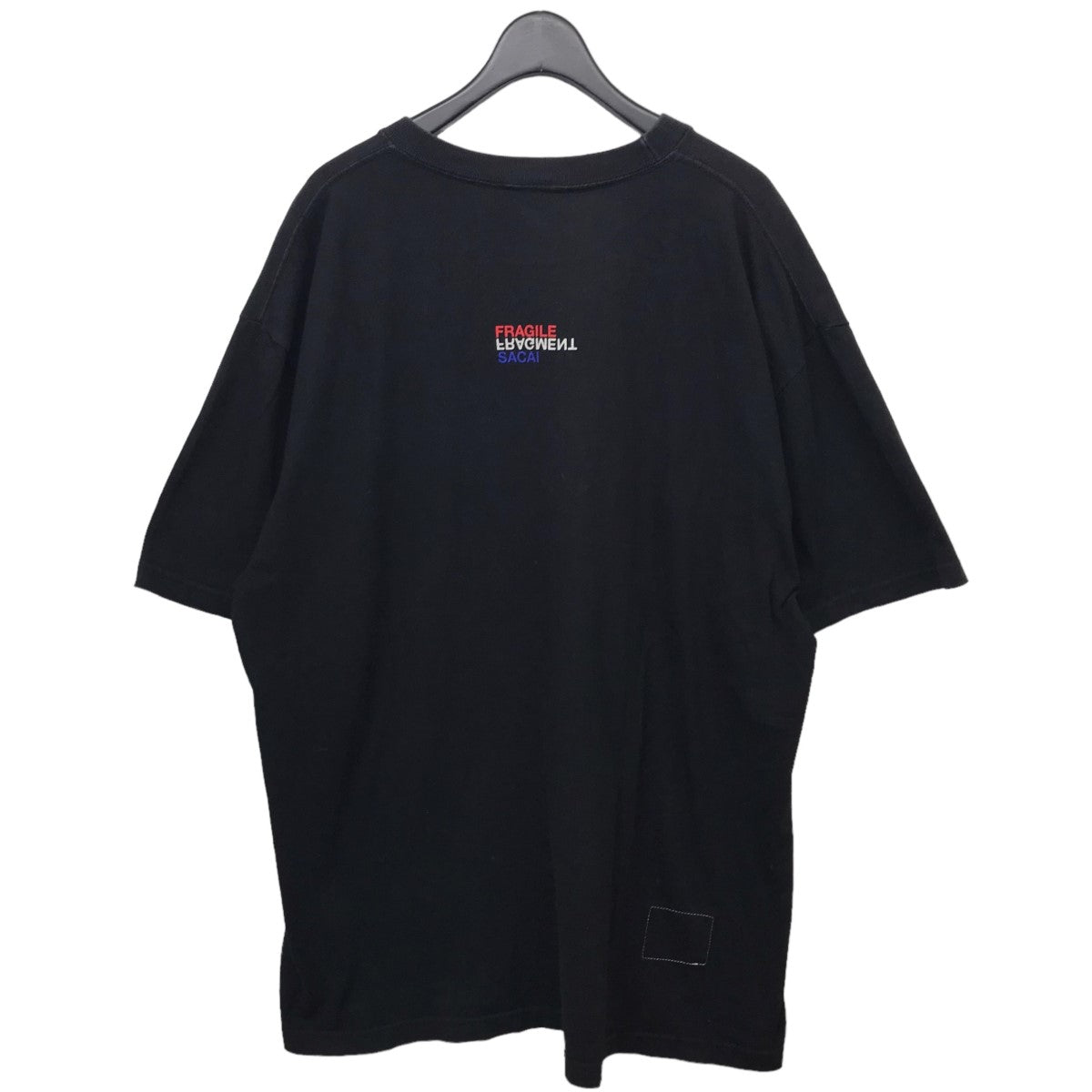 sacai×Fragment Design 19SS「NOT SACAI T-SHIRT」ロゴプリントTシャツ 19-02024M ブラック サイズ  17｜【公式】カインドオルオンライン ブランド古着・中古通販【kindal】