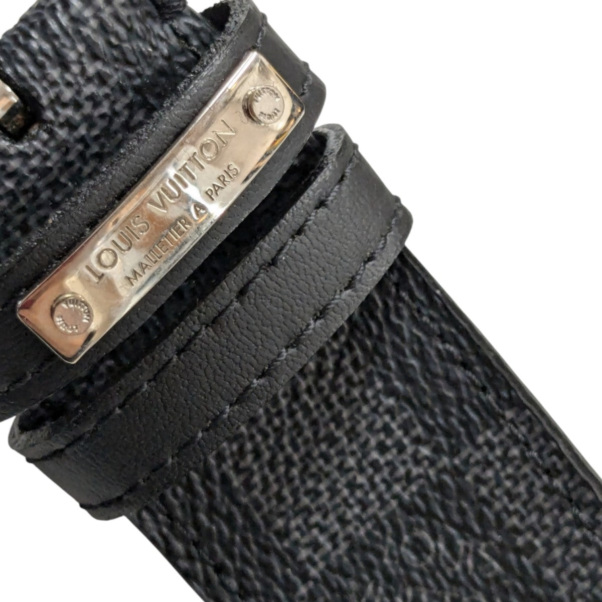 Louis Vuitton ダミエキャンバスベルト ルイ ヴィトン ダミエ ベルト LV イニシャル 40mm リバーシブル