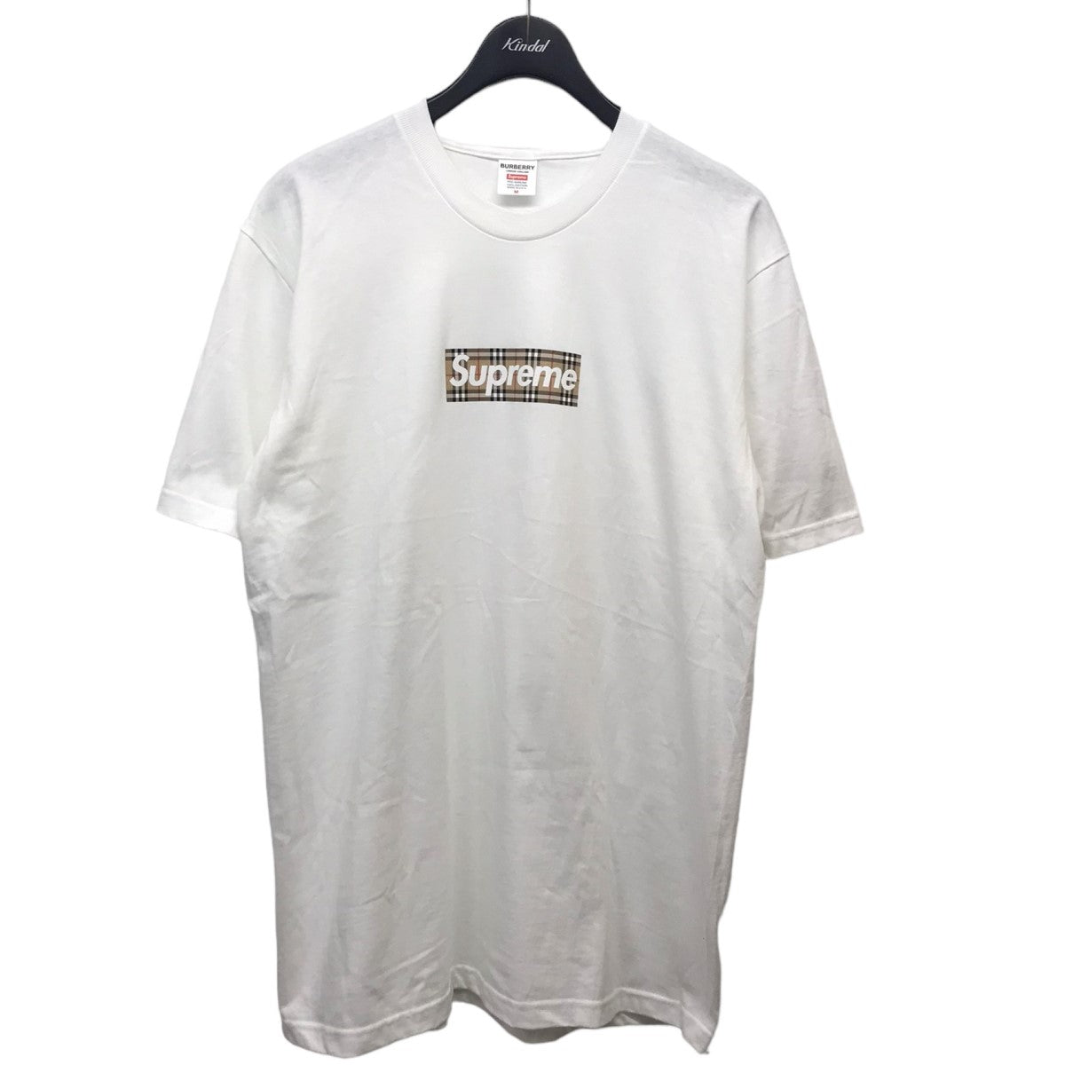 Supreme×BURBERRY 22SS【Box Logo Tee】BOXロゴTシャツ ホワイト サイズ Ｍ｜【公式】カインドオルオンライン  ブランド古着・中古通販【kindal】