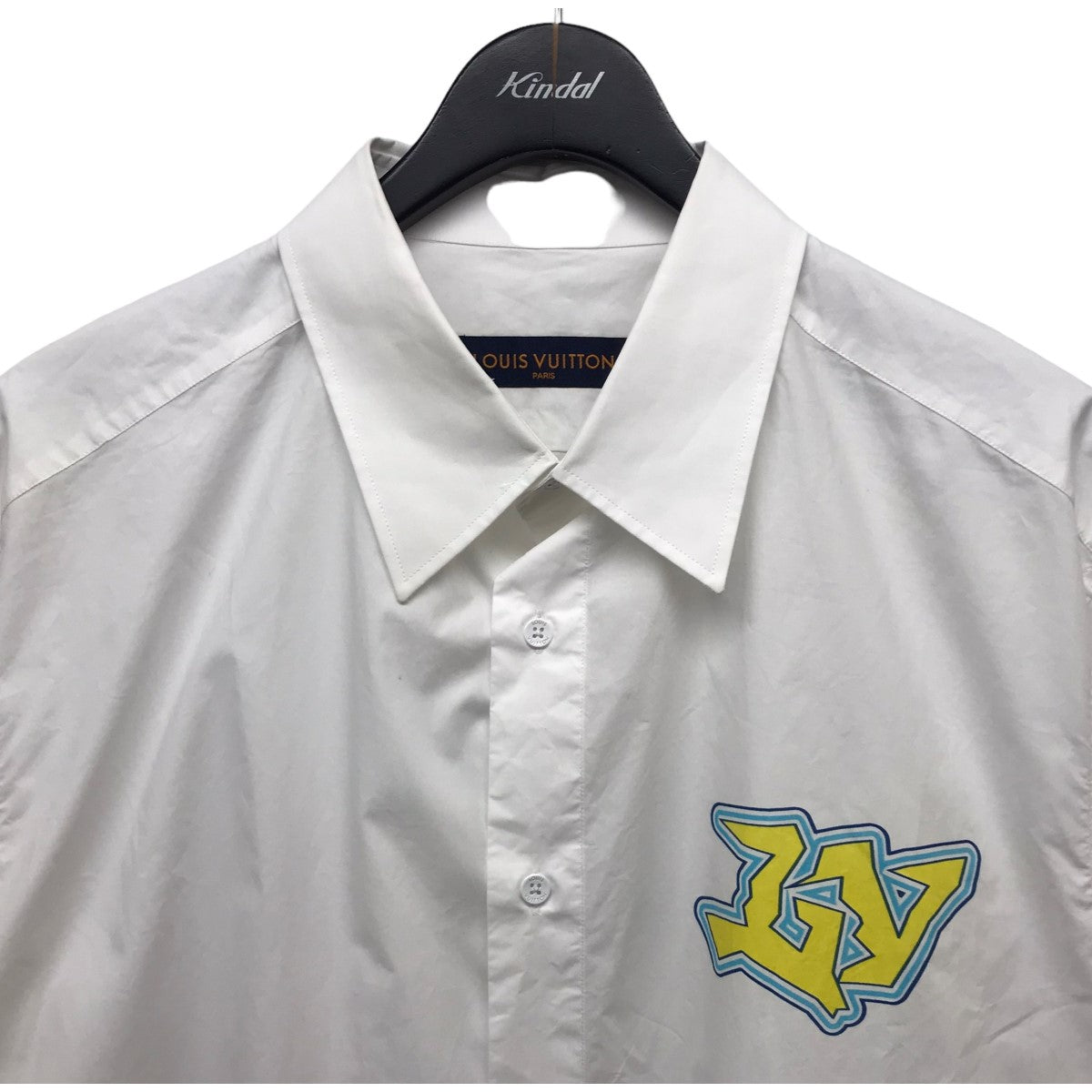 Louis Vuitton ホワイトシャツ 長袖　36 LOUIS VUITTON (ルイヴィトン) 22SS モノグラム レギュラー