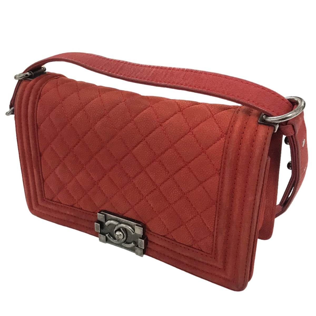 ボーイシャネル25 キャビアスキンチェーンショルダーバッグ