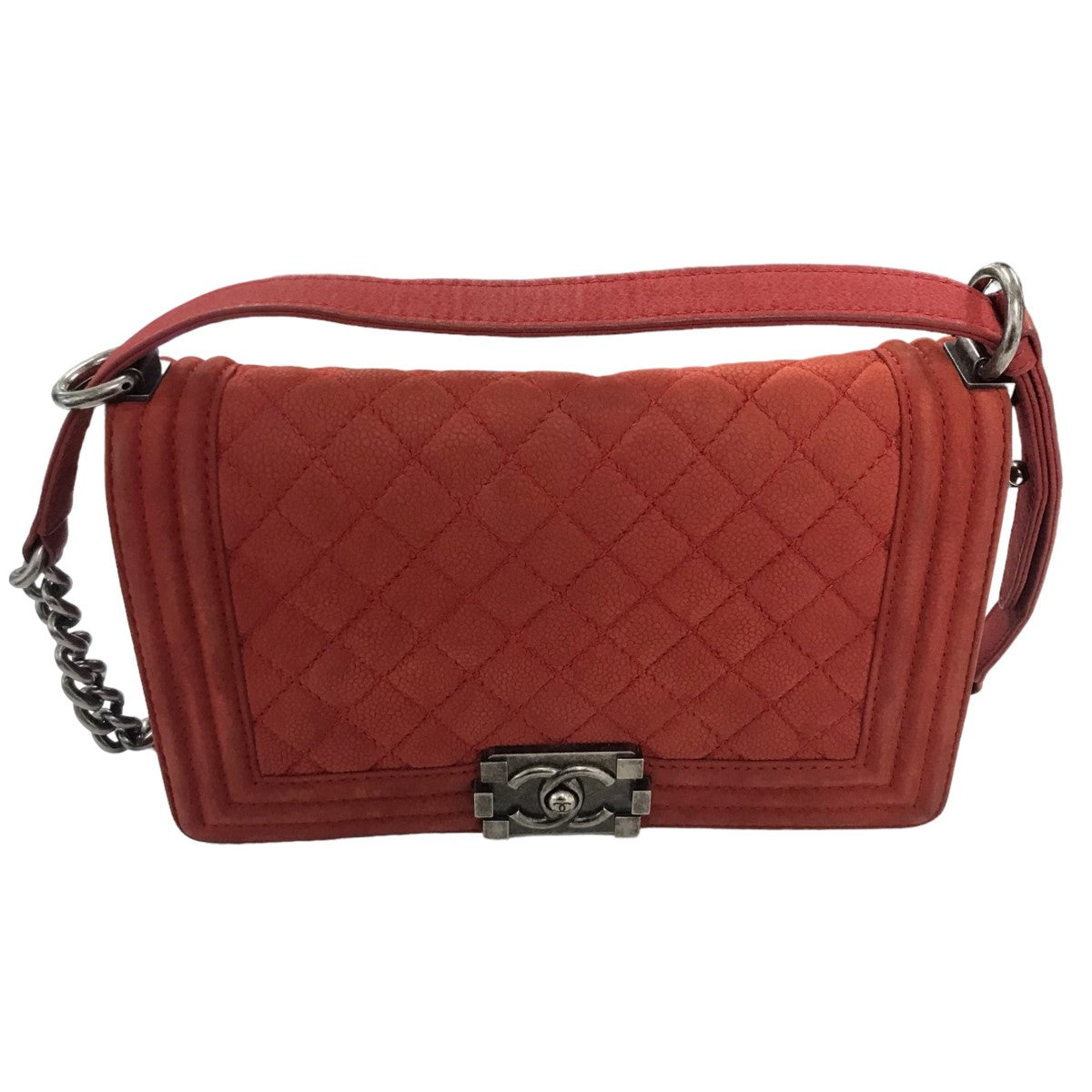 ボーイシャネル25 キャビアスキンチェーンショルダーバッグ