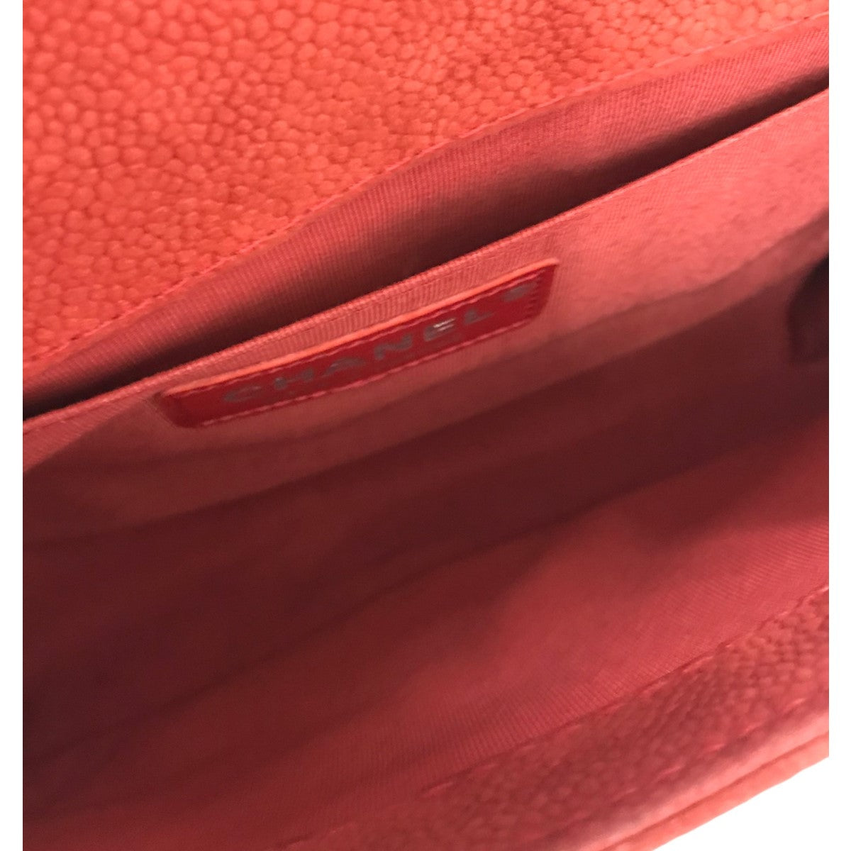 ボーイシャネル25 キャビアスキンチェーンショルダーバッグ