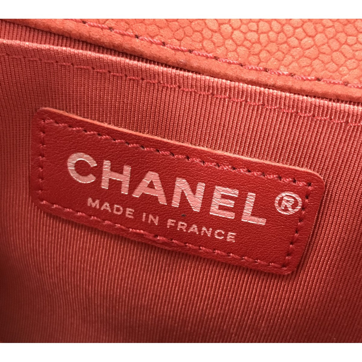 ボーイシャネル25 キャビアスキンチェーンショルダーバッグ