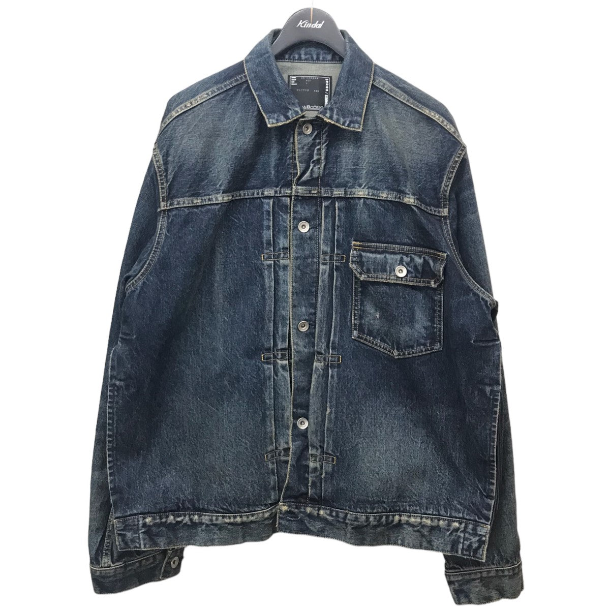 sacai×BEYONDEXX 【Denim Blouson】USED加工デニムジャケット23-03203M 23-03203M インディゴ サイズ  4｜【公式】カインドオルオンライン ブランド古着・中古通販【kindal】