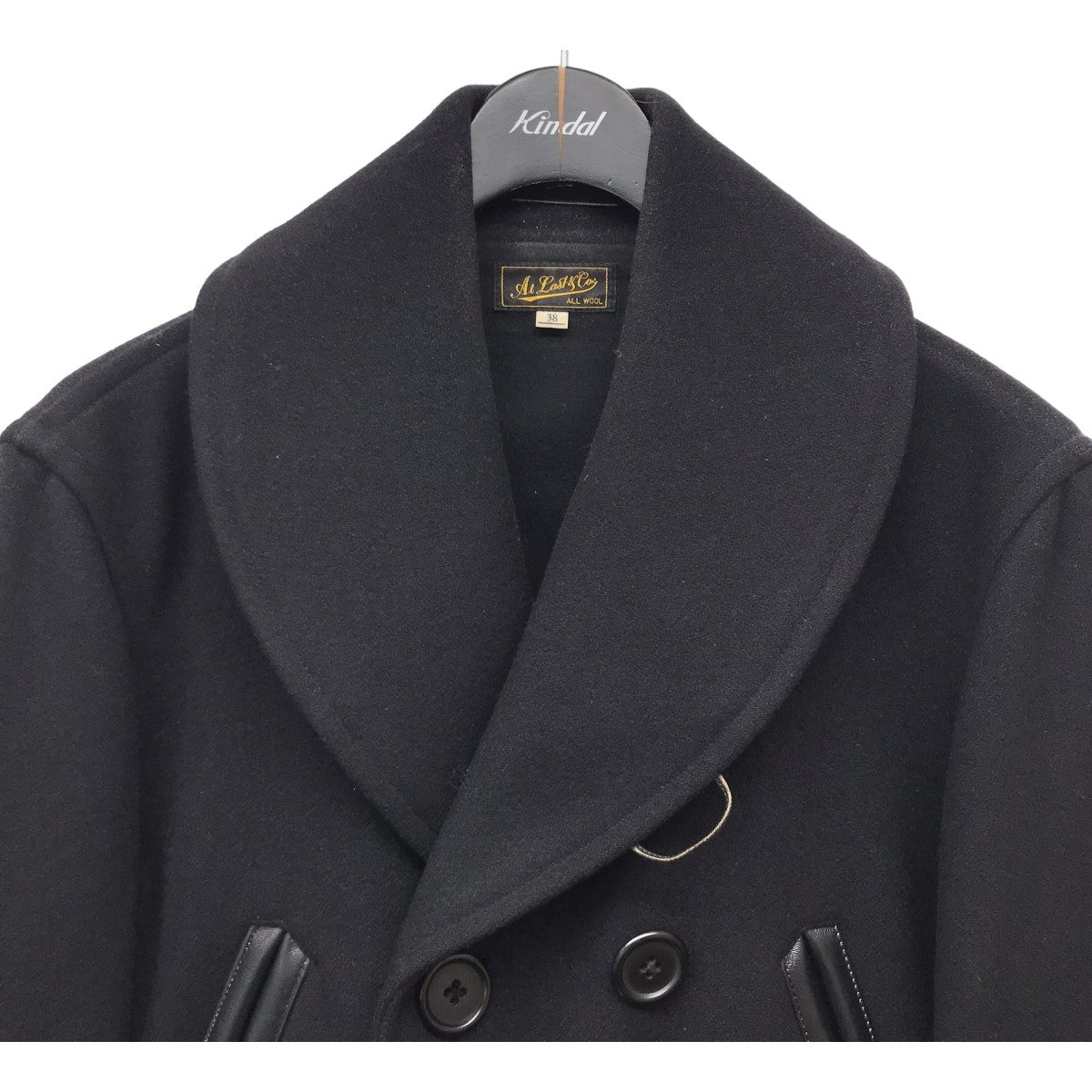 ATLAST ＆ CO(アットラスト) 「RAILROAD-COAT」レイルロードコート ブラック サイズ 38｜【公式】カインドオルオンライン  ブランド古着・中古通販【kindal】