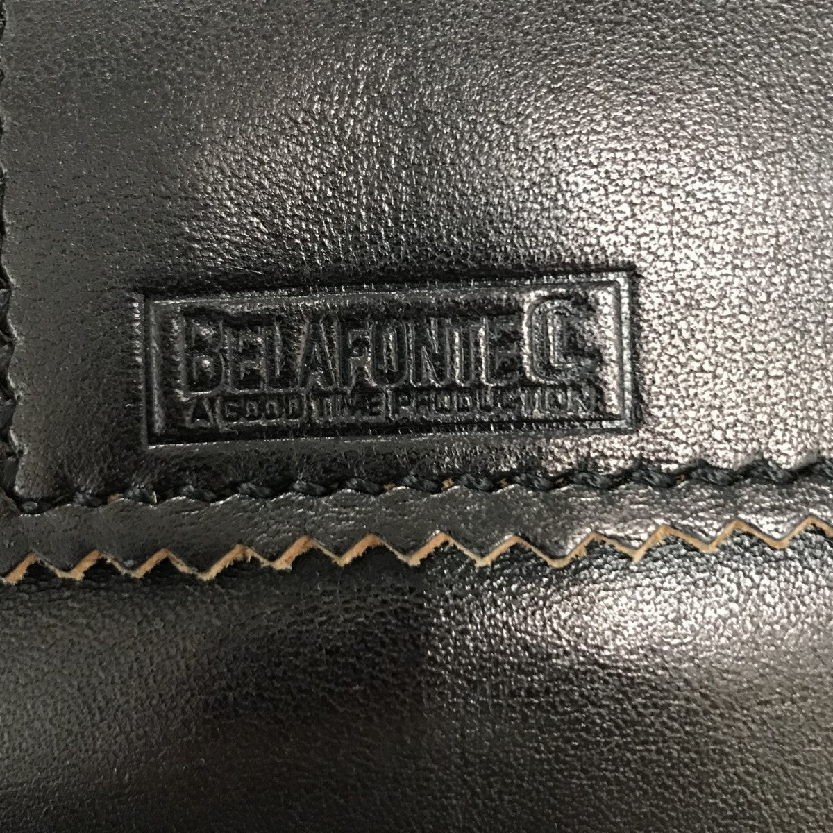 BELAFONTE(ベラフォンテ) 【RAGTIME LEATHER PAPER BAG】レザーペーパーバッグ ブラック サイズ  記載無｜【公式】カインドオルオンライン ブランド古着・中古通販【kindal】