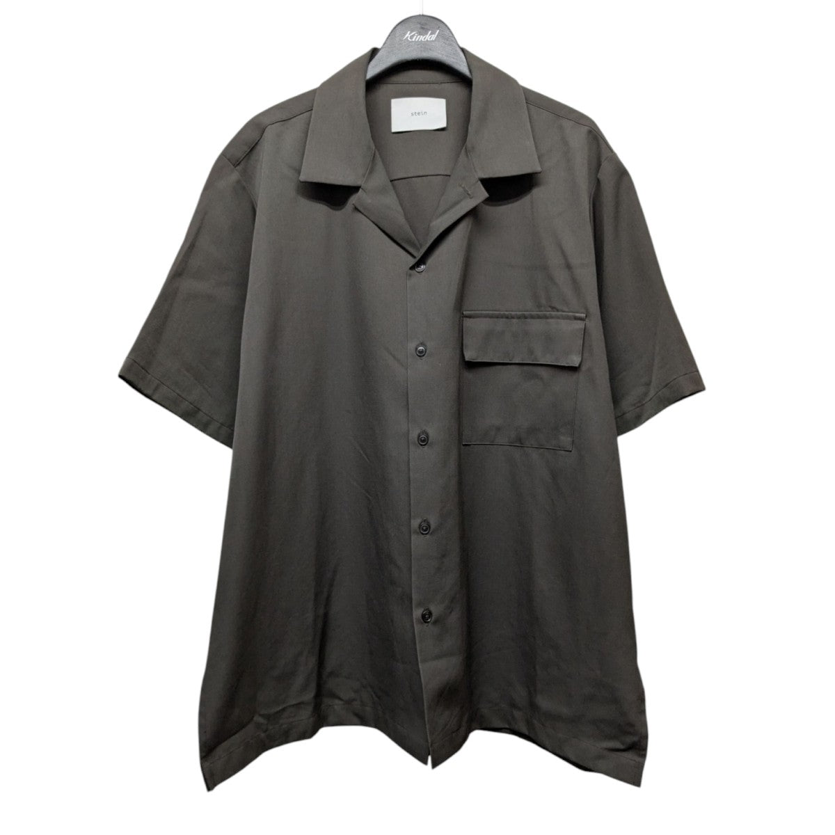 【値下げ】 DOWN GABARDINE WOOL stein(シュタイン) PATTERN SHIRT SS トップス