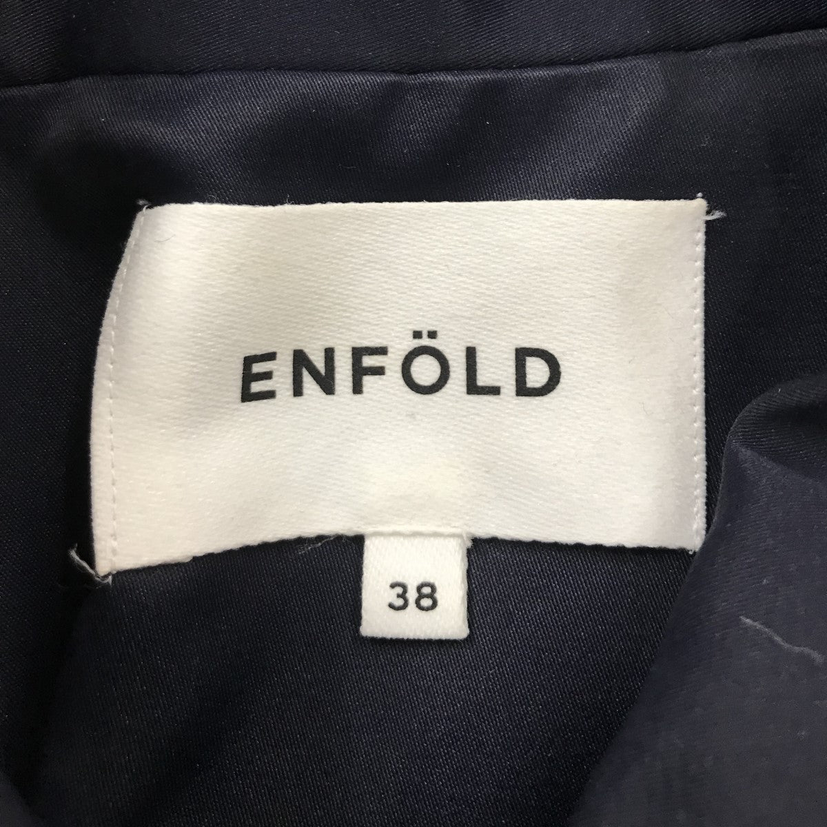 ENFOLD(エンフォルド) ベビーサテンコクーンシルエットベンチコート 300ES130-0960