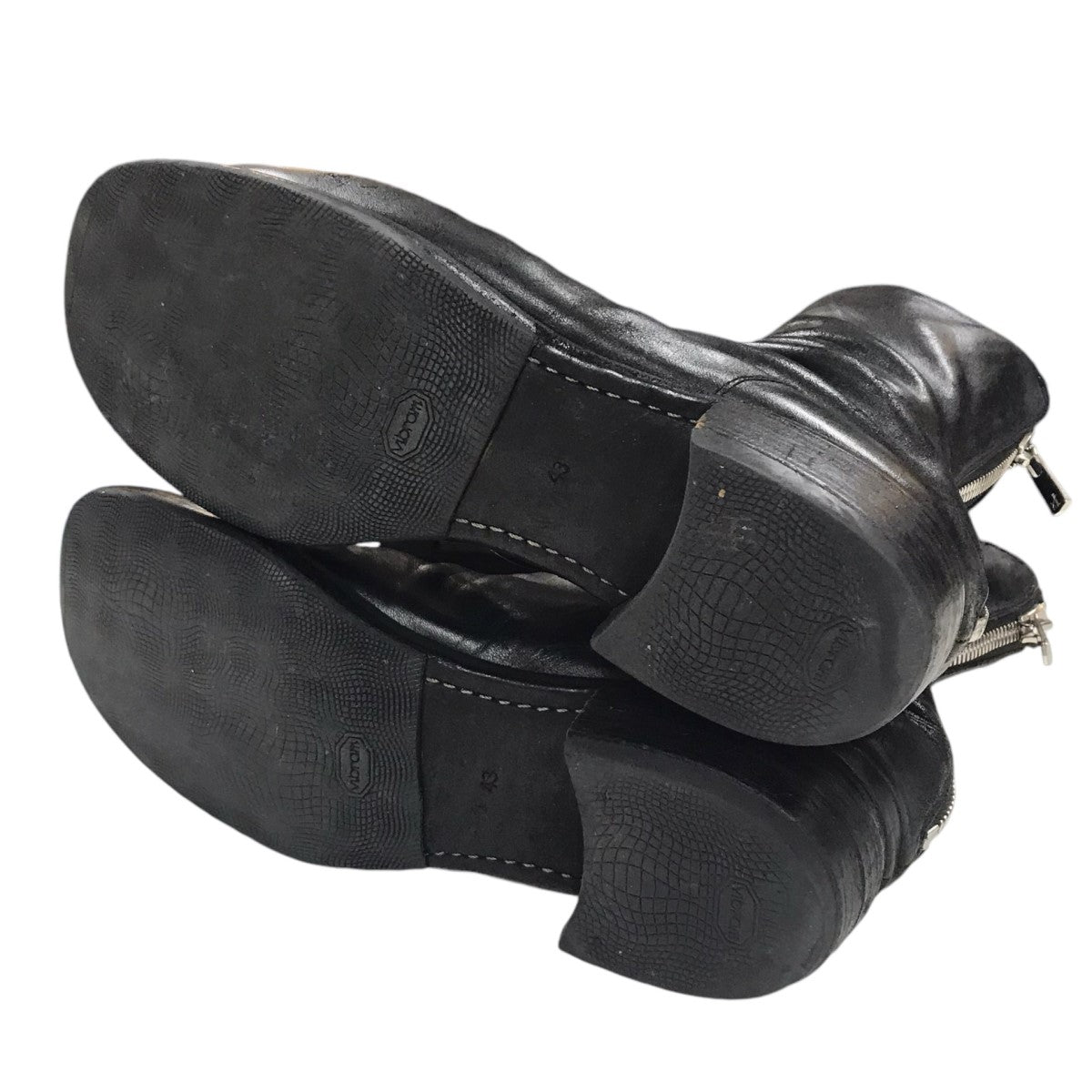 GUIDI(グイディ) バックZIPブーツ ブラック サイズ 43|【公式 GUIDI(グイディ) バックZIPブーツ ブラック サイズ 43|【公式