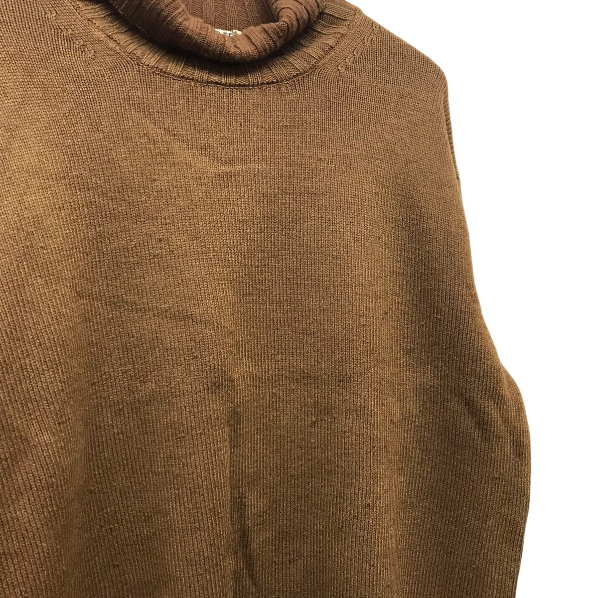 23AW【WASHED FRENCH MERINO KNIT TURTLE 】タートルネックニットA23AT035W