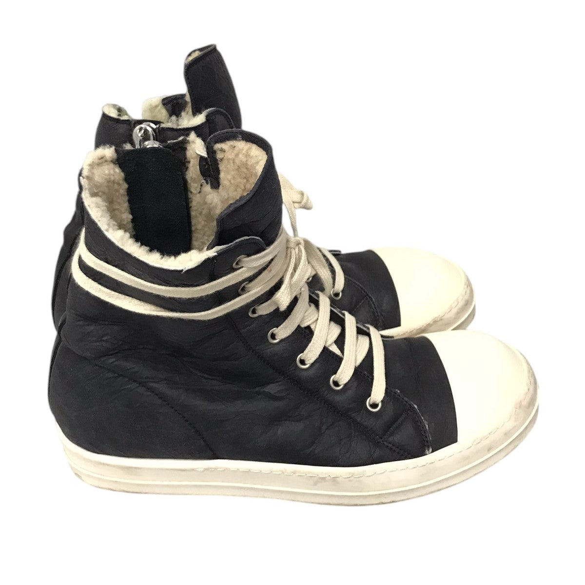 RICK OWENS(リックオウエンス) ムートンラモーンズハイカット 