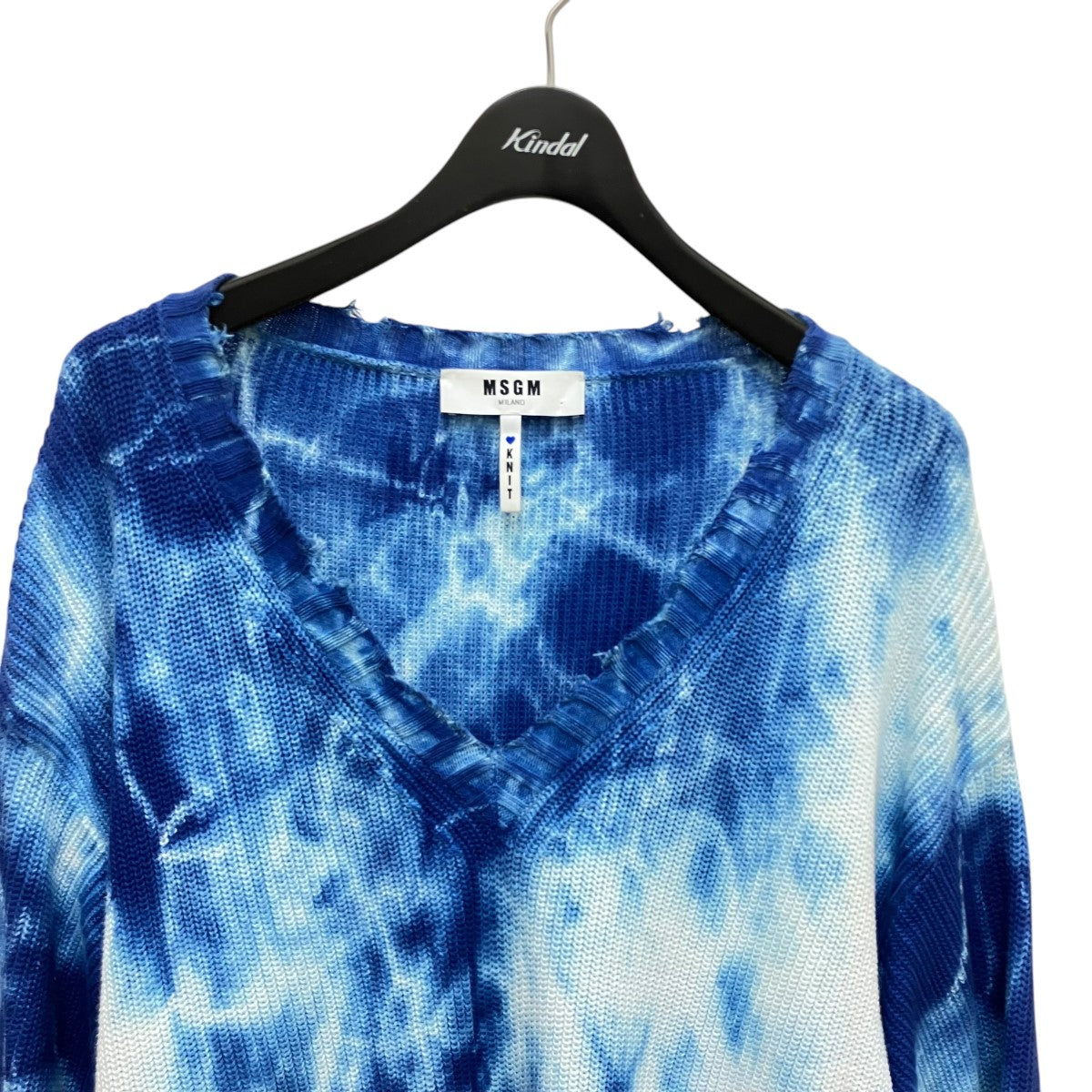 タイダイ染めVネックニット195048