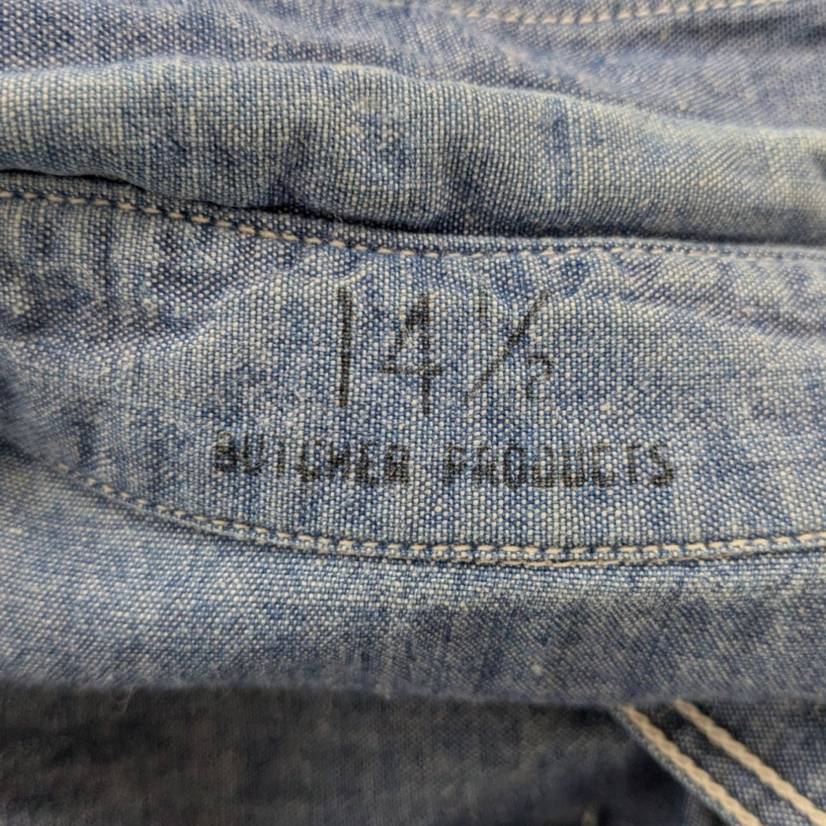 atlast&co ブラックシャンブレートラウザー 32 atlast&co