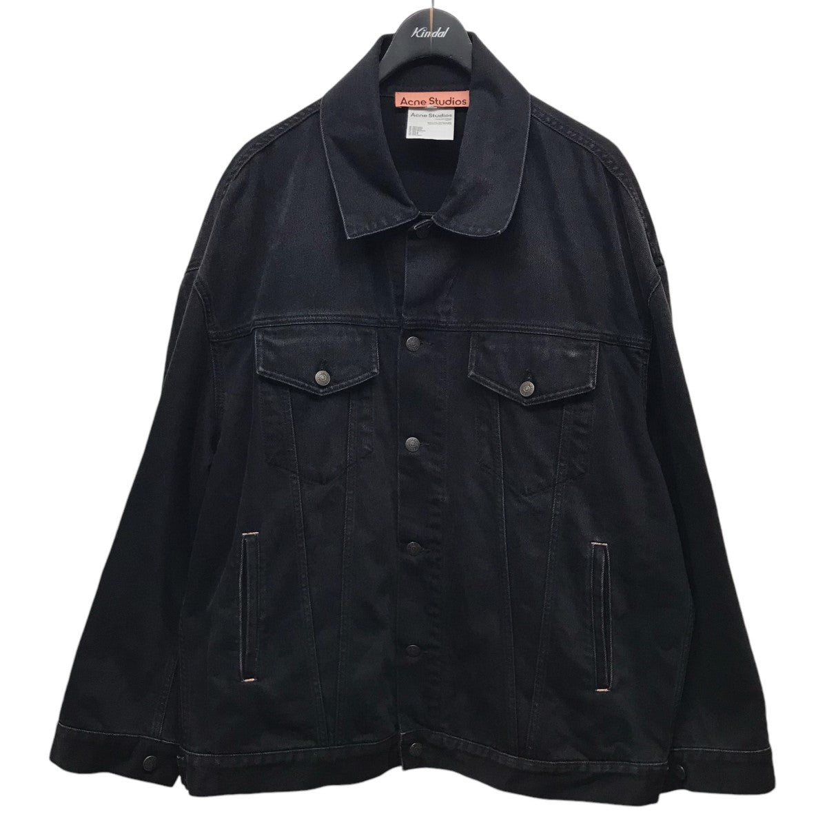 ACNE STUDIOS(アクネストゥディオズ) 「DENIM JACKET」オーバーサイズデニムジャケット FN-UX-OUTW000004  ブラック サイズ XXS/XS｜【公式】カインドオルオンライン ブランド古着・中古通販【kindal】