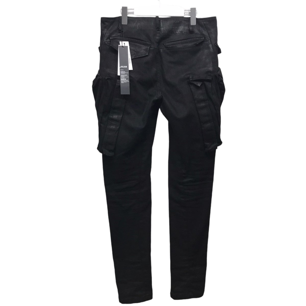 JULIUS×GORDINI 「Vertical Skinny Gasmask Cargo Pants」スキニーガスマスクカーゴパンツ  698PAM11 コーティングブラック サイズ 3｜【公式】カインドオルオンライン ブランド古着・中古通販【kindal】