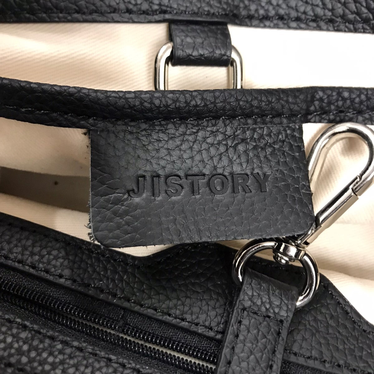 JISTORY(ジストリー) SIDE BELT BOSTON BAGサイドベルトボストンバッグ ブラック｜【公式】カインドオルオンライン  ブランド古着・中古通販【kindal】